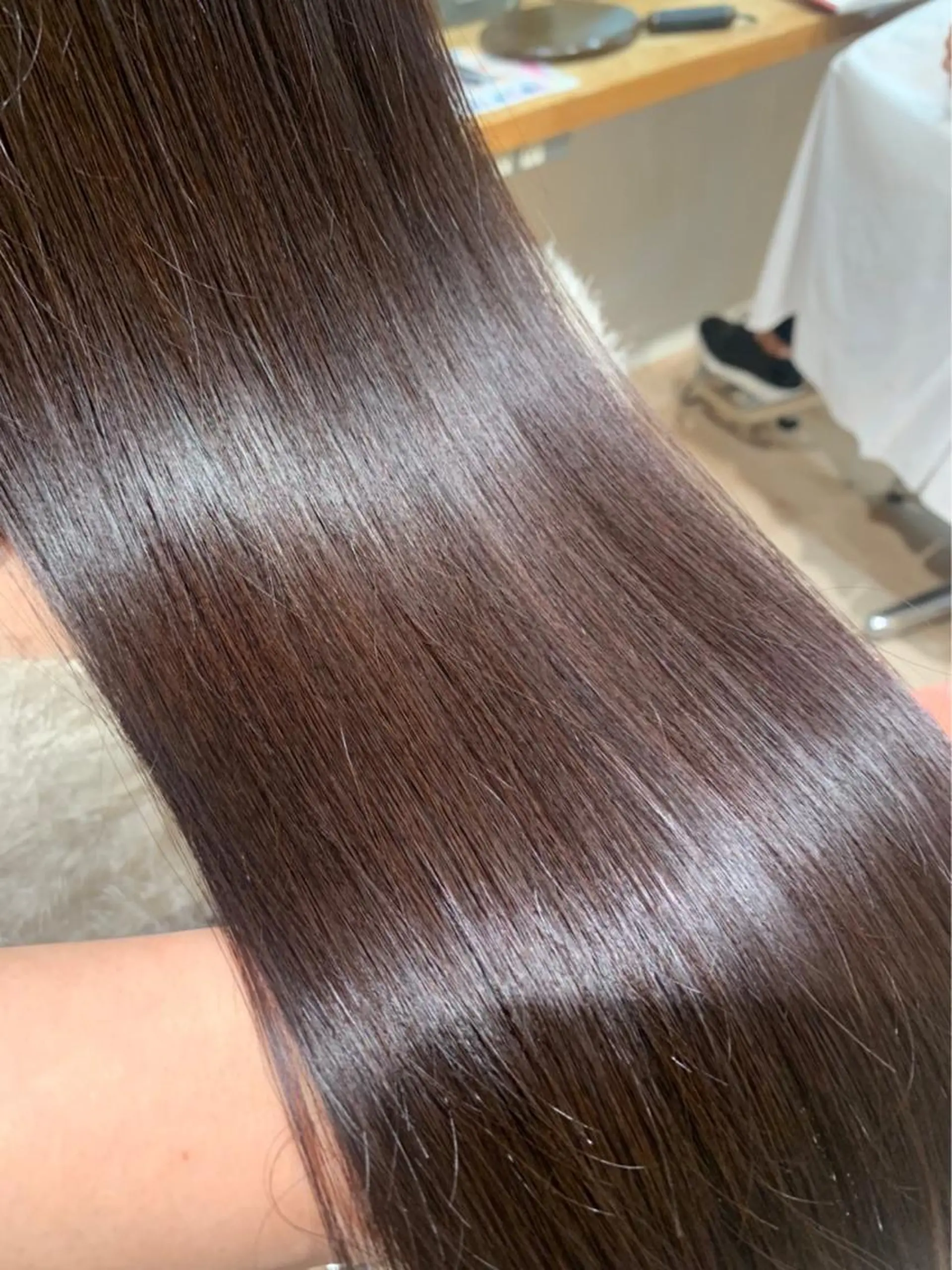 セミロング トリートメント ダウンパーマ🇰🇷 毛流れパーマ【かな】のヘアスタイル