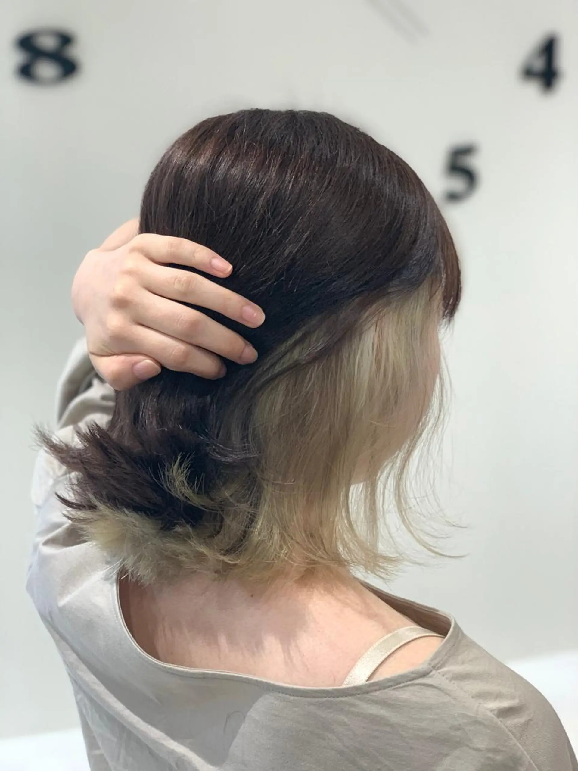 ミディアム カラー ヘアカラー 松吉 純平のヘアスタイル
