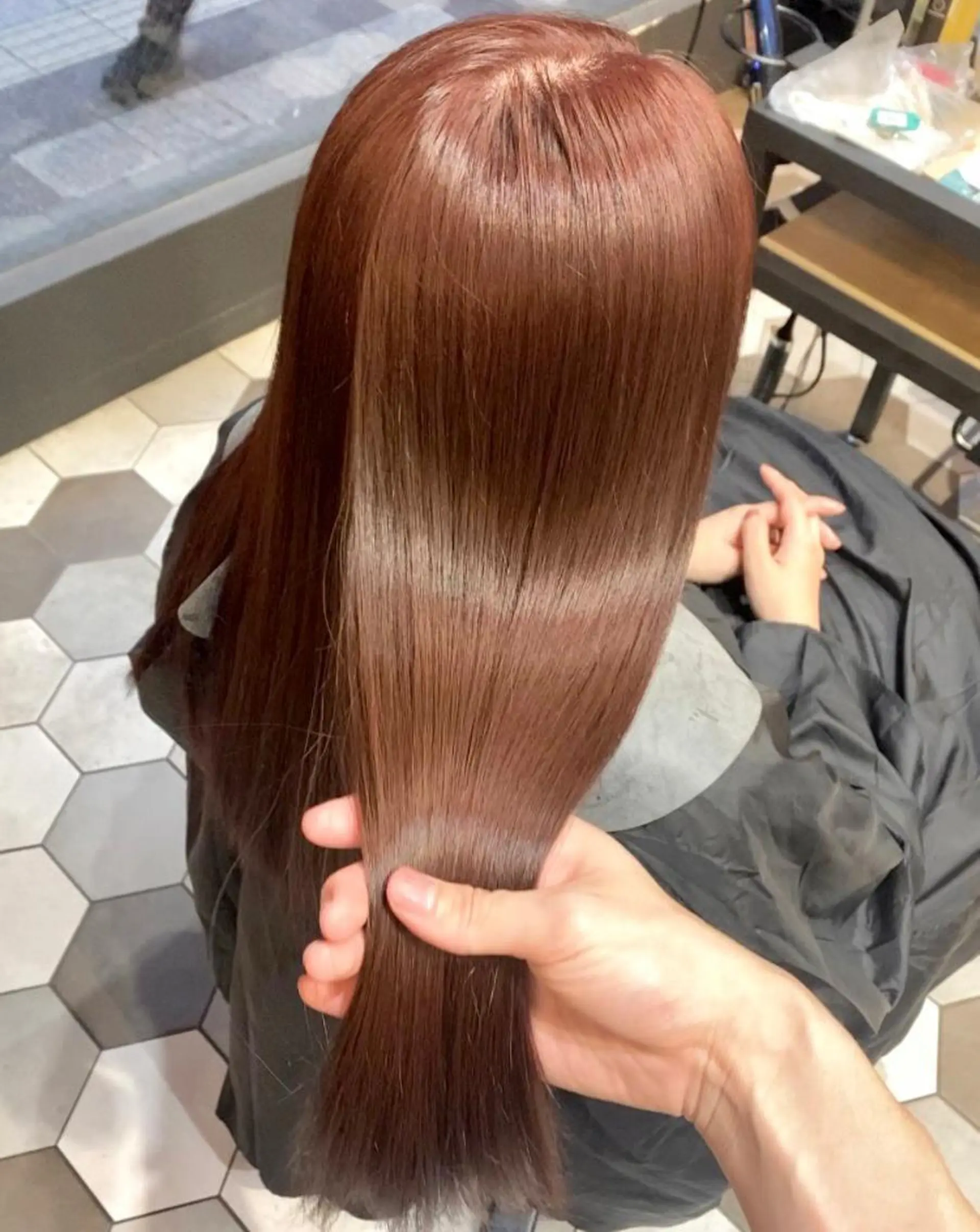 ロング トリートメント 韓国風🫧髪質改善 村上　蒼生のヘアスタイル