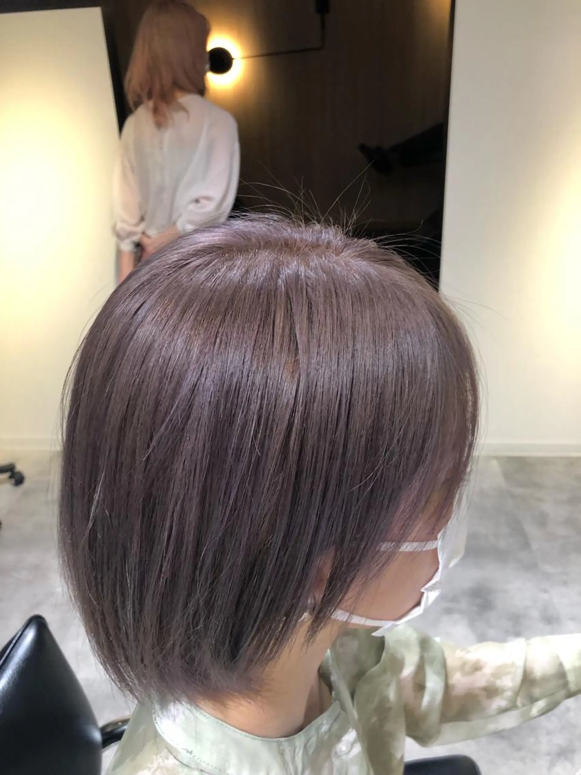 ショート カラー ベージュカラー ピンクカラー ピンクベージュ GIEN 末吉 海斗のヘアスタイル