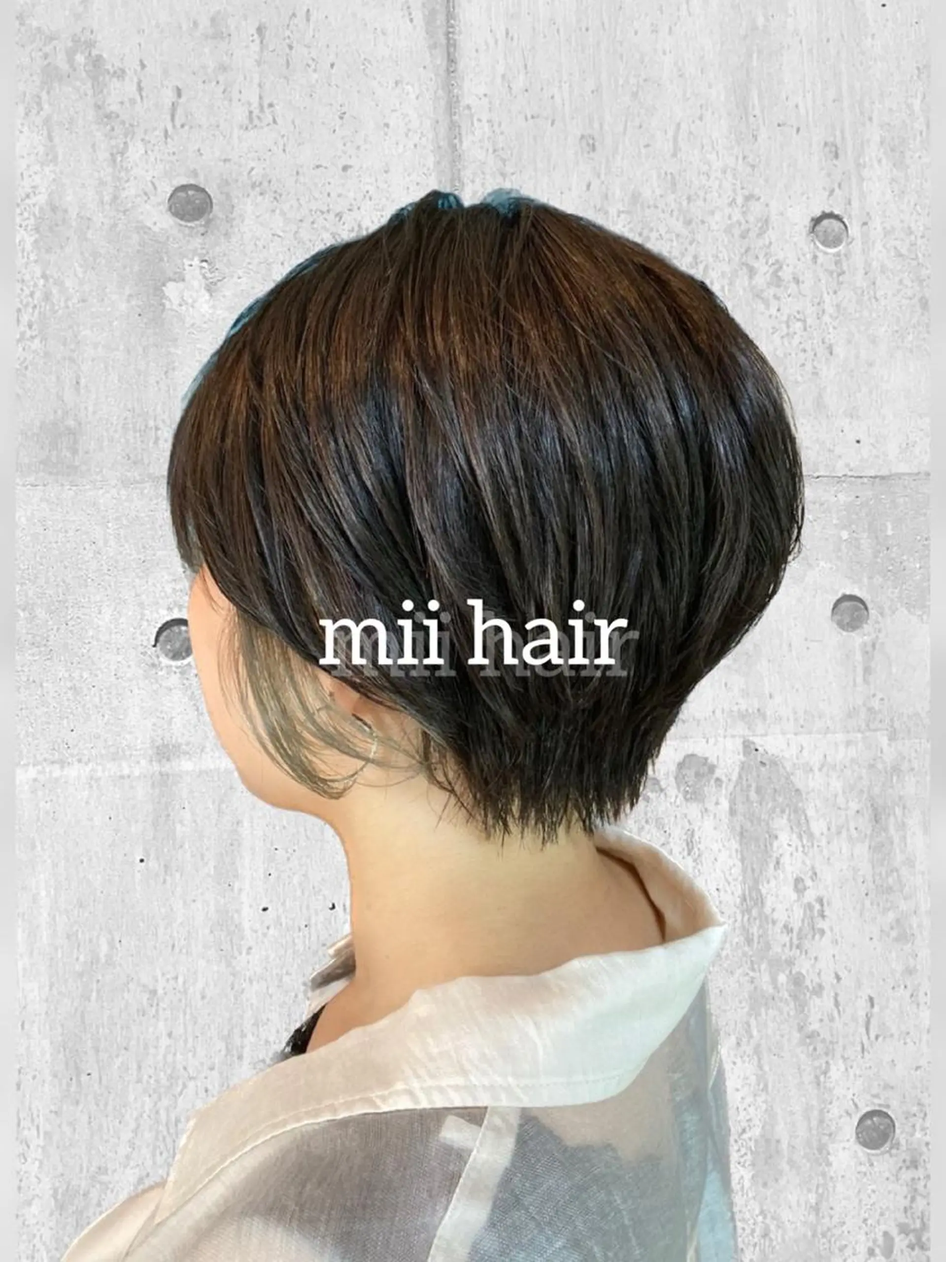 ショート カラー イヤリングカラー Miku❇️ フェイスレイヤーのヘアスタイル
