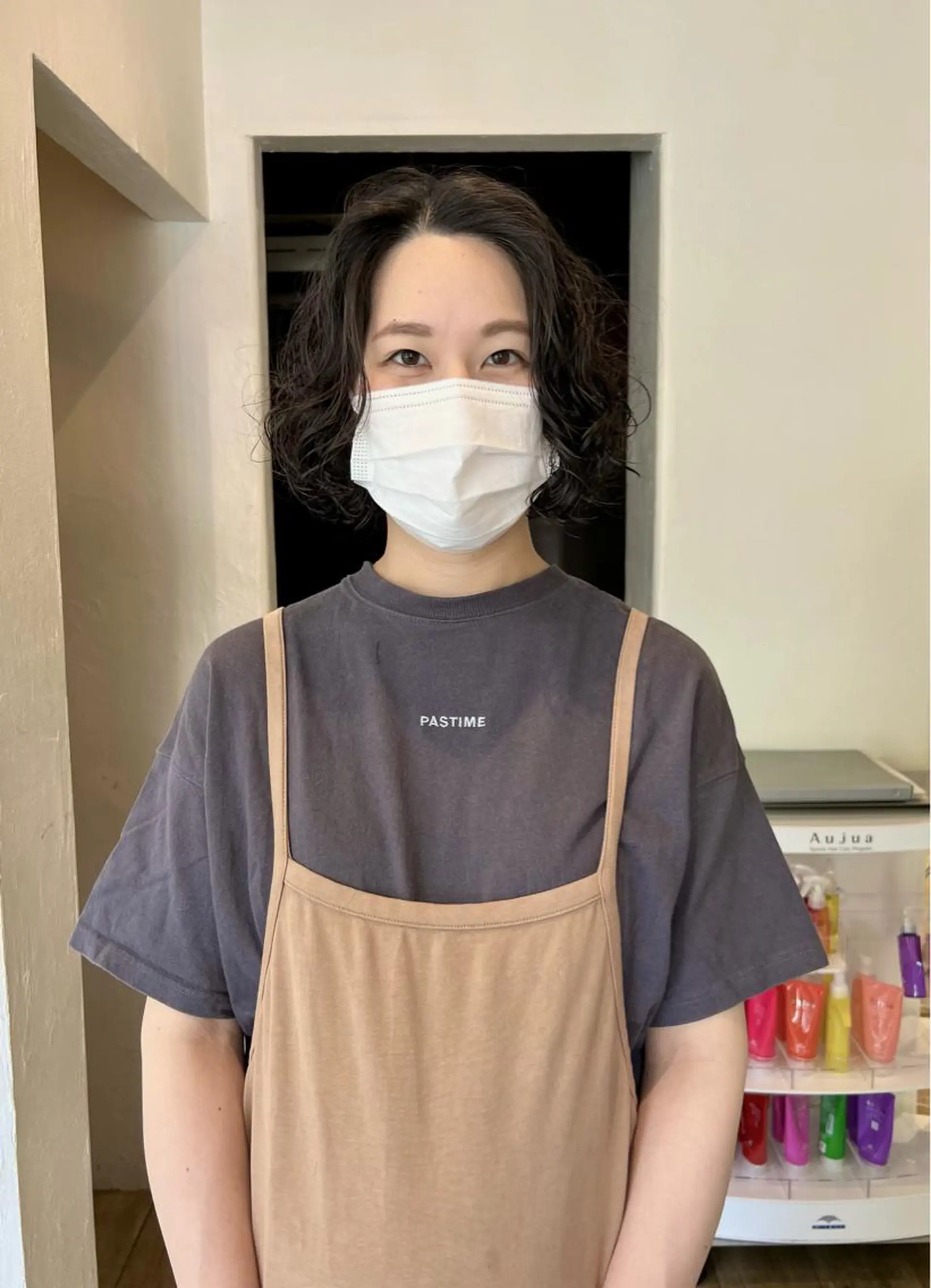 ショート パーマ カット ヘアカラー トリートメント 店長　ショート& パーマ　坂本のヘアスタイル