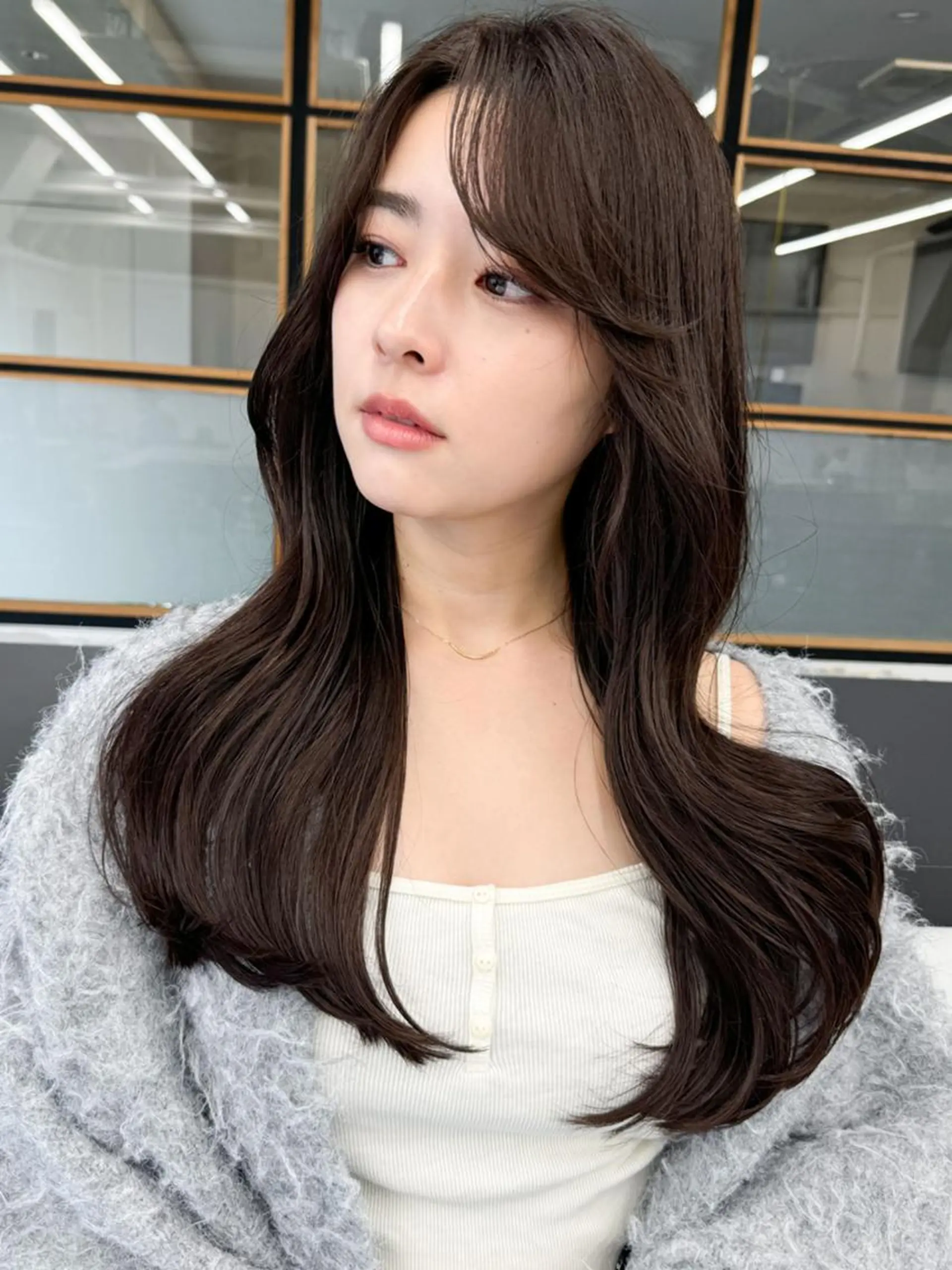 ロング カラー ヘアカラー トリートメント 🦋透明感カラー 髪質改善🦋🫧愛加のヘアスタイル