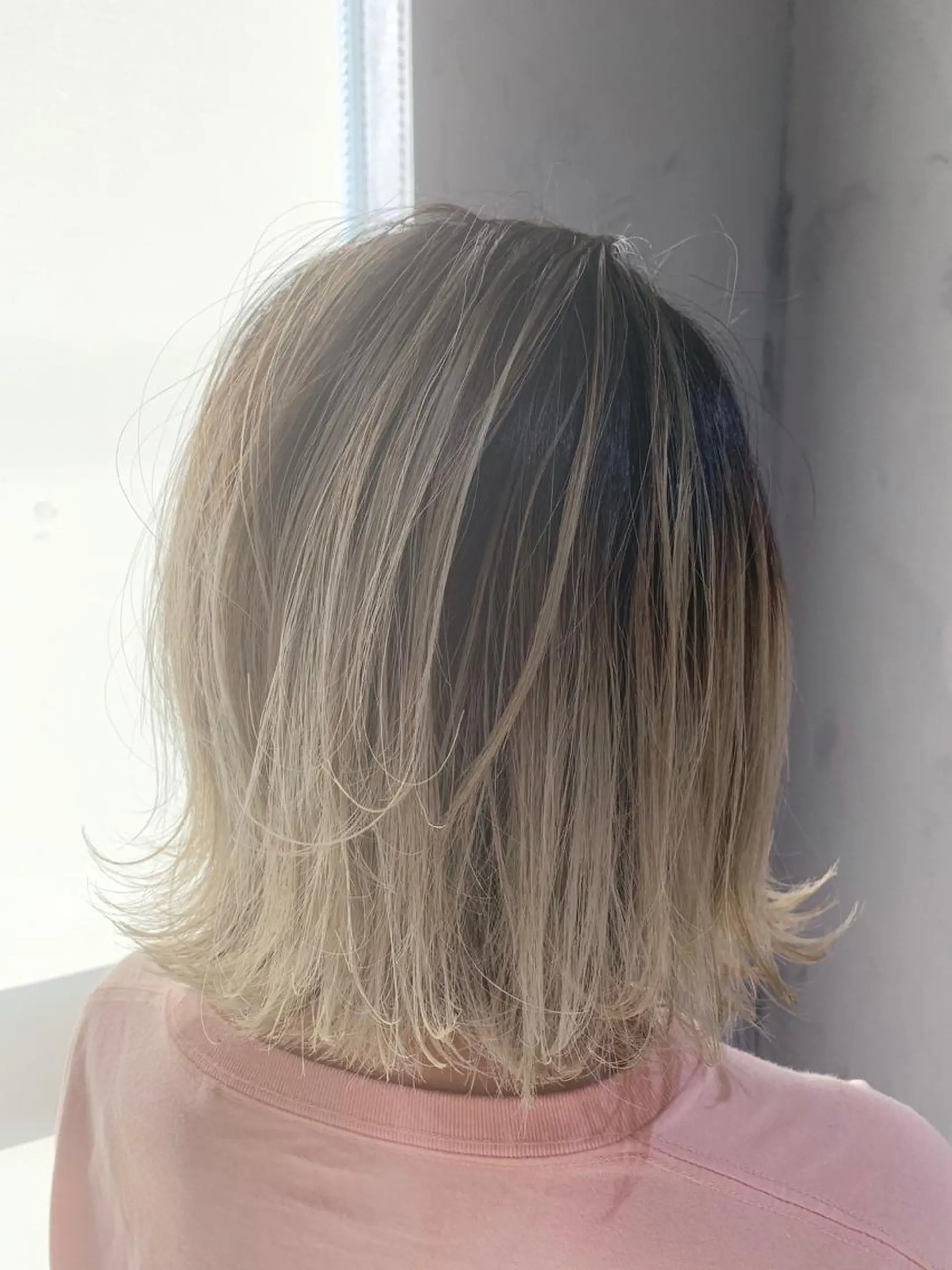 ミディアム カラー バレイヤージュ レイヤーカット ヘアカラー トリートメント 髪質改善/ハッチー ブリーチ/コタケのヘアスタイル