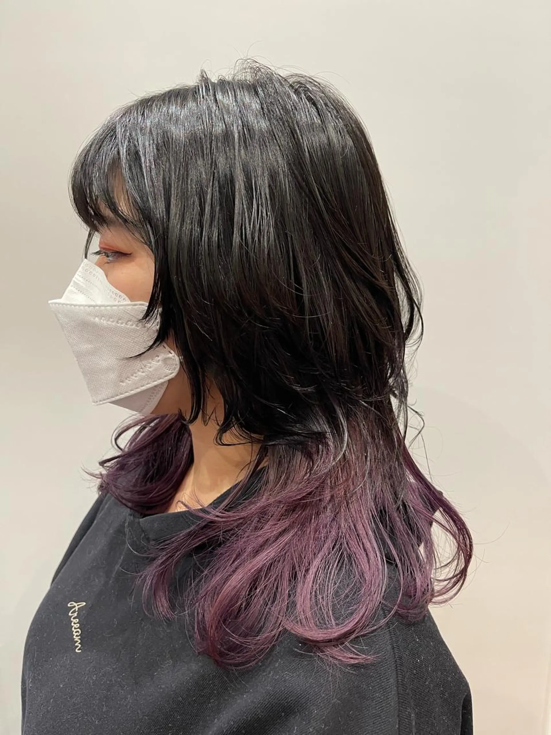 ミディアム カラー カット ヘアカラー トリートメント 韓国🩵海外ヘア 宮川華奈のヘアスタイル