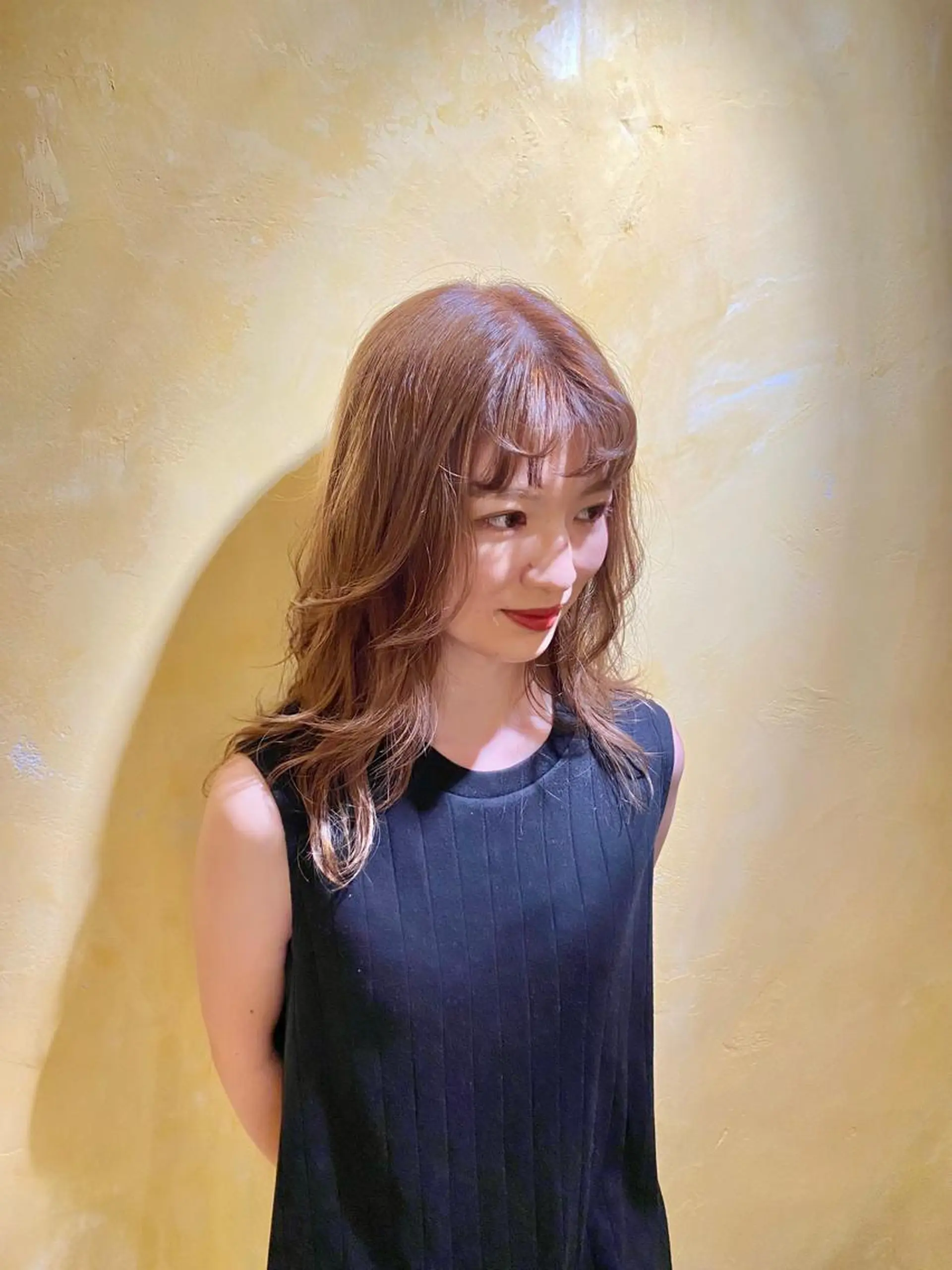 セミロング カラー ヘアカラー トリートメント Reir_吉祥寺 バンレイカのヘアスタイル