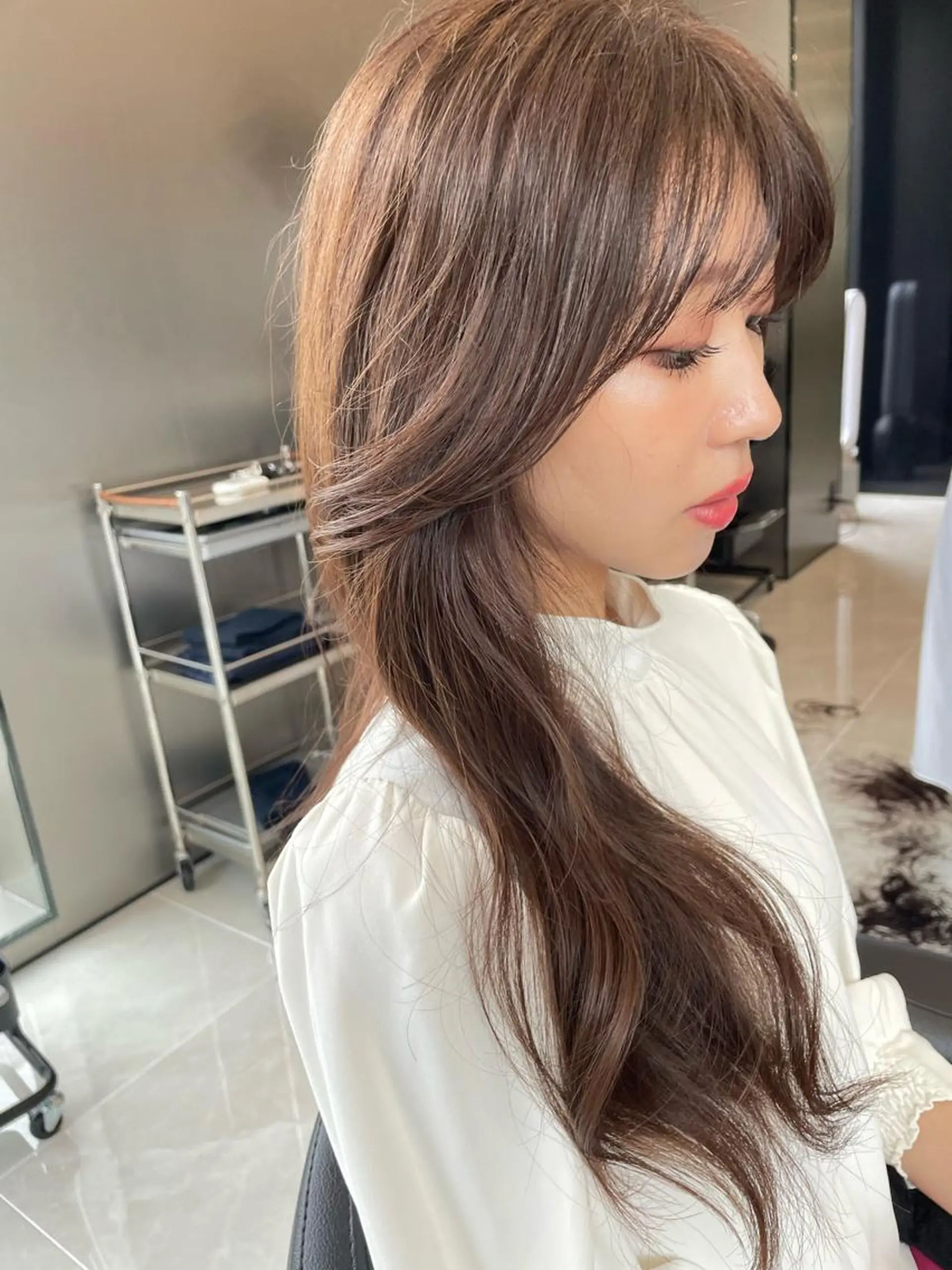 ロング カット ヘアカラー トリートメント HARUKI MINATO  Japan福岡所属・似合わせカット 迫留由弥のヘアスタイル