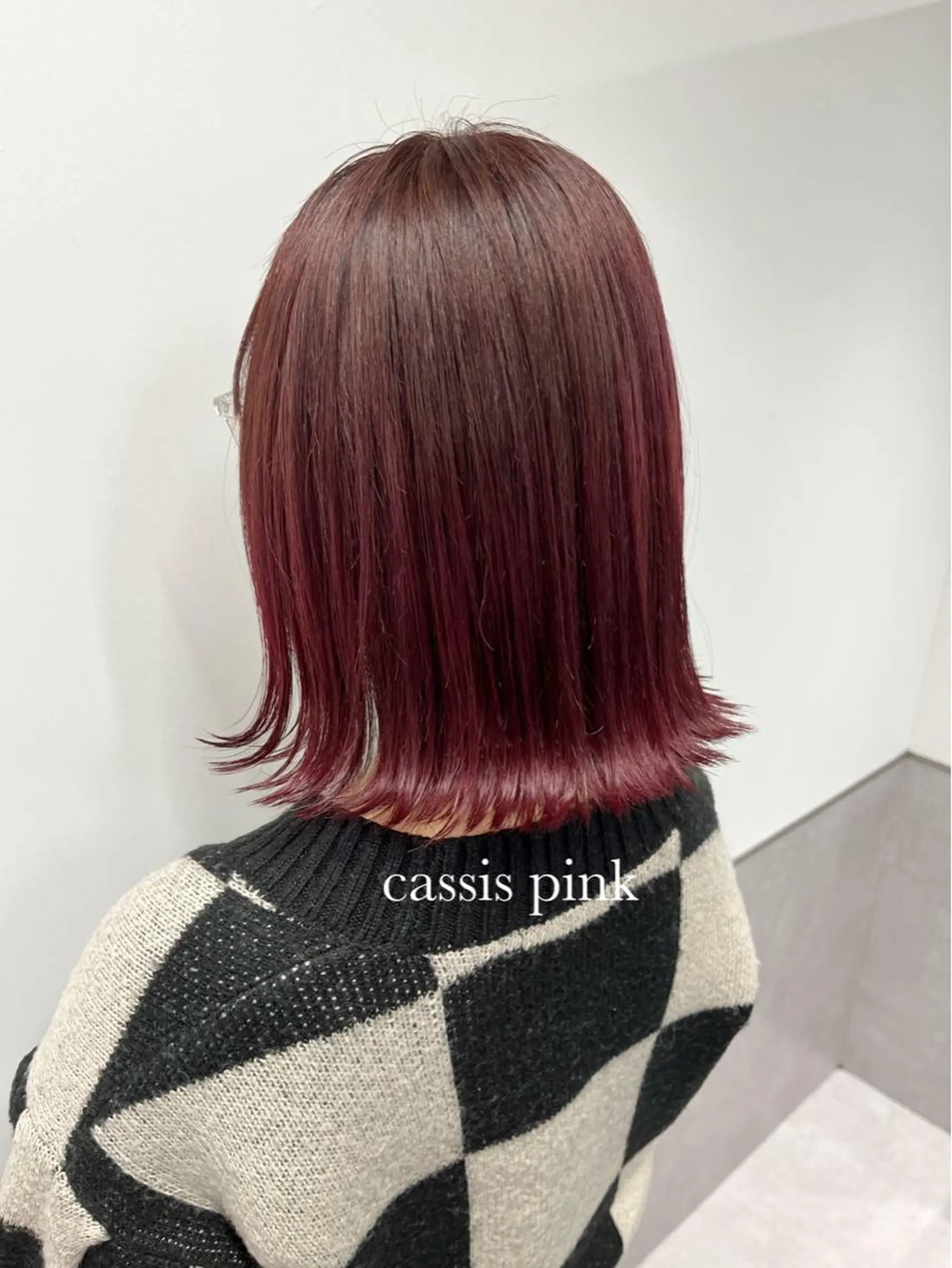 ミディアム カラー ヘアカラー トリートメント ショート/髪質改善/ 美髪矯正/手塚凌のヘアスタイル