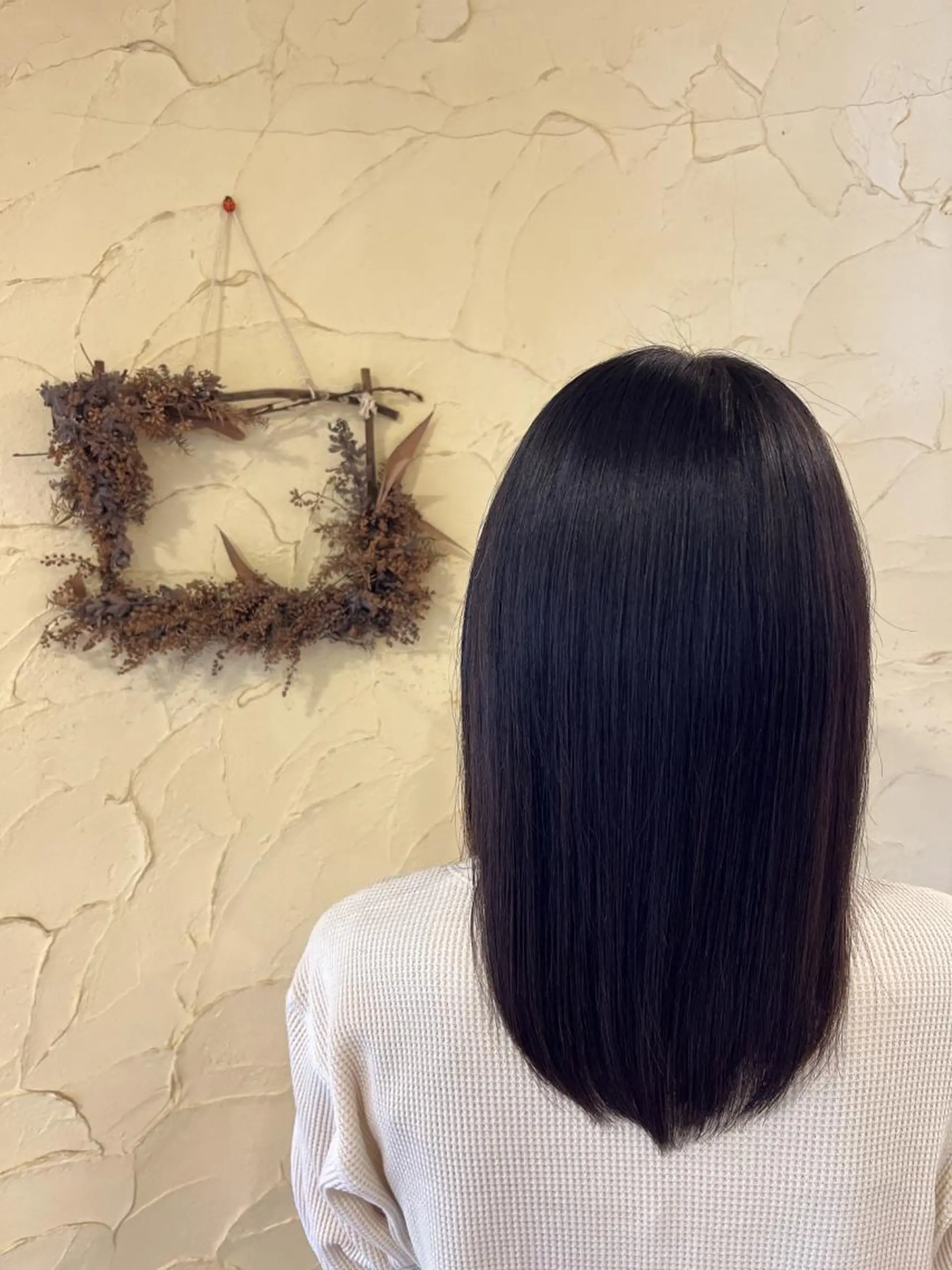 ミディアム 髪質改善 カット トリートメント ヘアセット 柘植 雅大のヘアスタイル