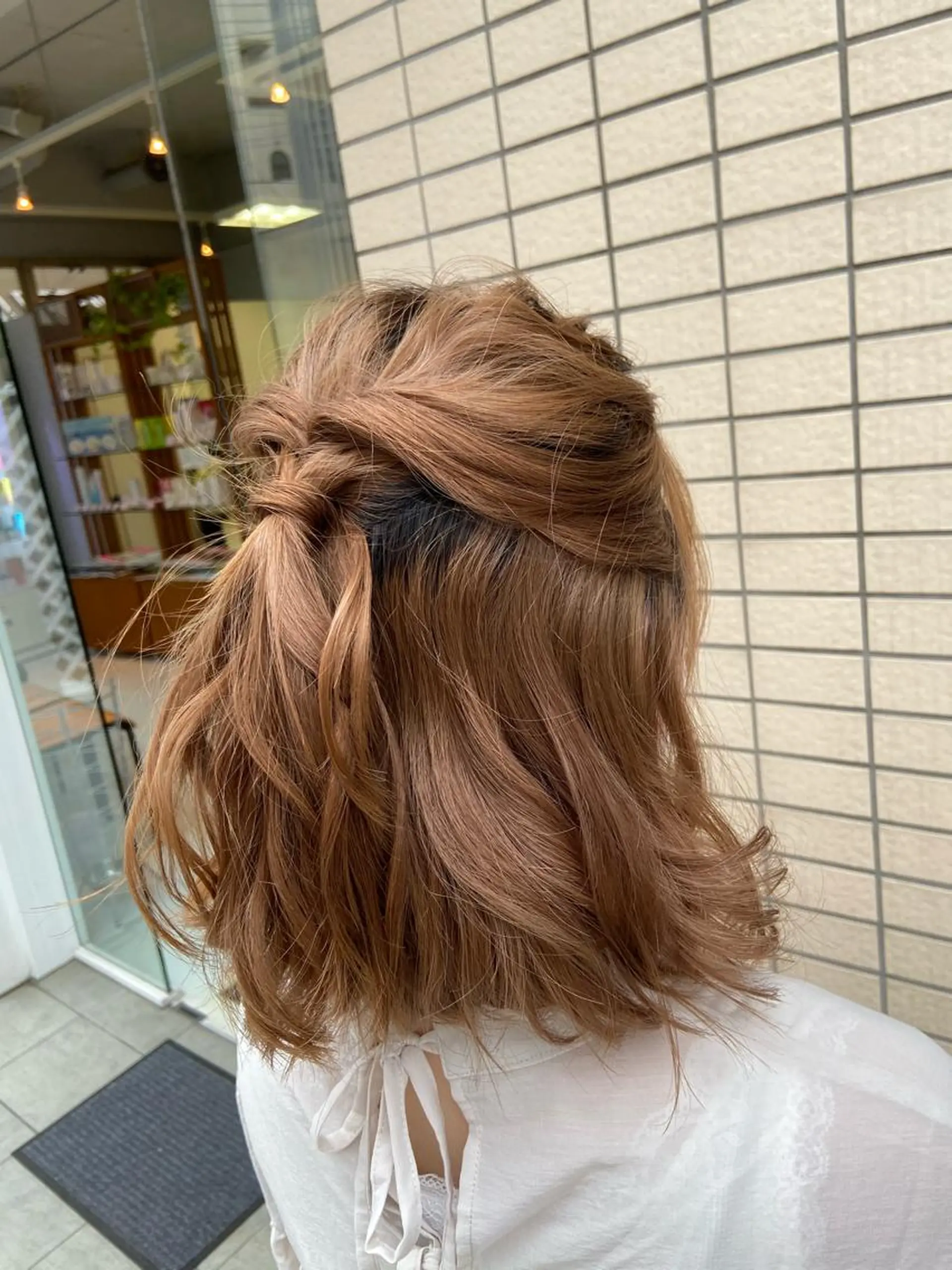 ミディアム カット 菊地 美憂のヘアスタイル