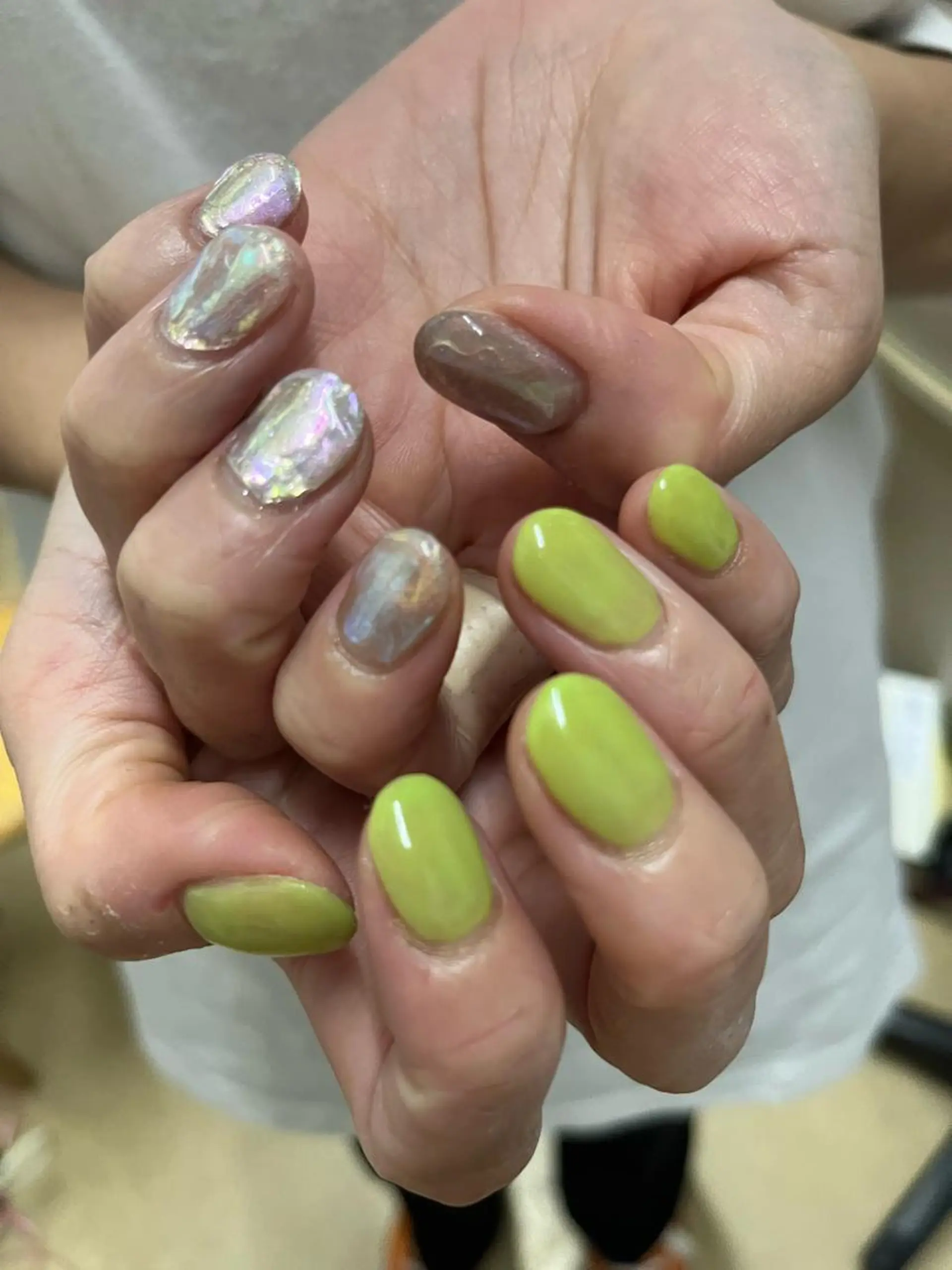 ネイル オーロラネイル ミラーネイル ハンドネイル 艶髪／クロスパーマ ♡Tsuzumiのその他イメージ