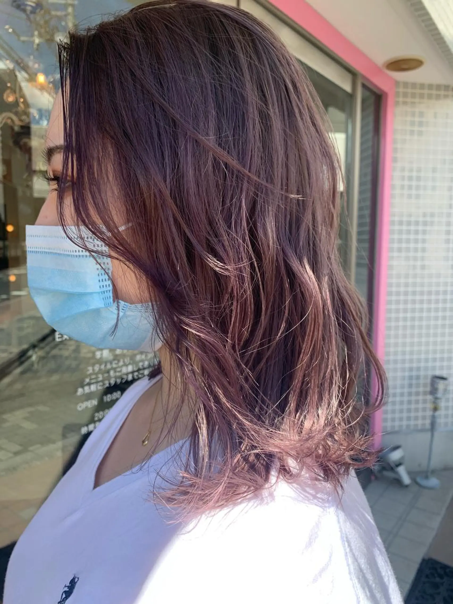 セミロング カラー ヘアカラー トリートメント ヘアセット DiMPlE  ディンプル所属・🌸スタイリスト 山浦美恵のヘアスタイル