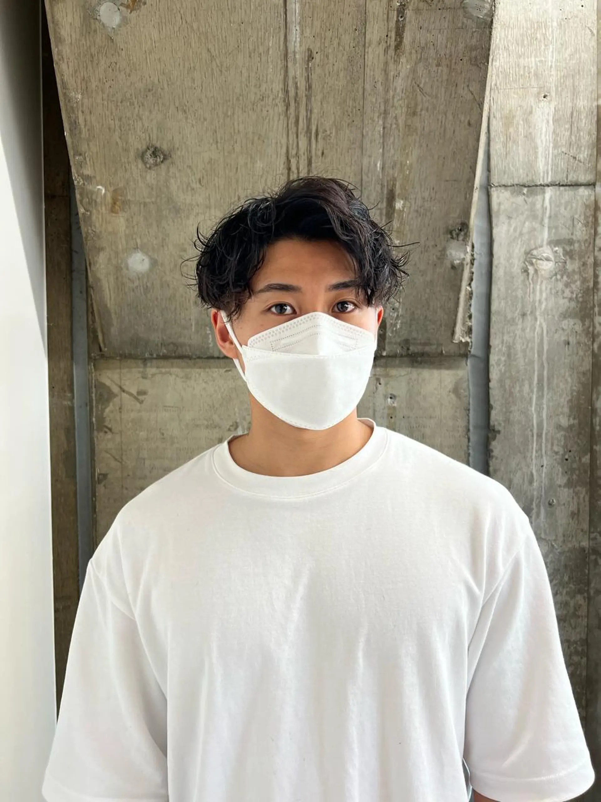 ショート カラー パーマ メンズ メンズパーマ ツイストスパイラルパーマ スパイラルパーマ カット ヘアカラー メンズパーマ /SUNAOのヘアスタイル