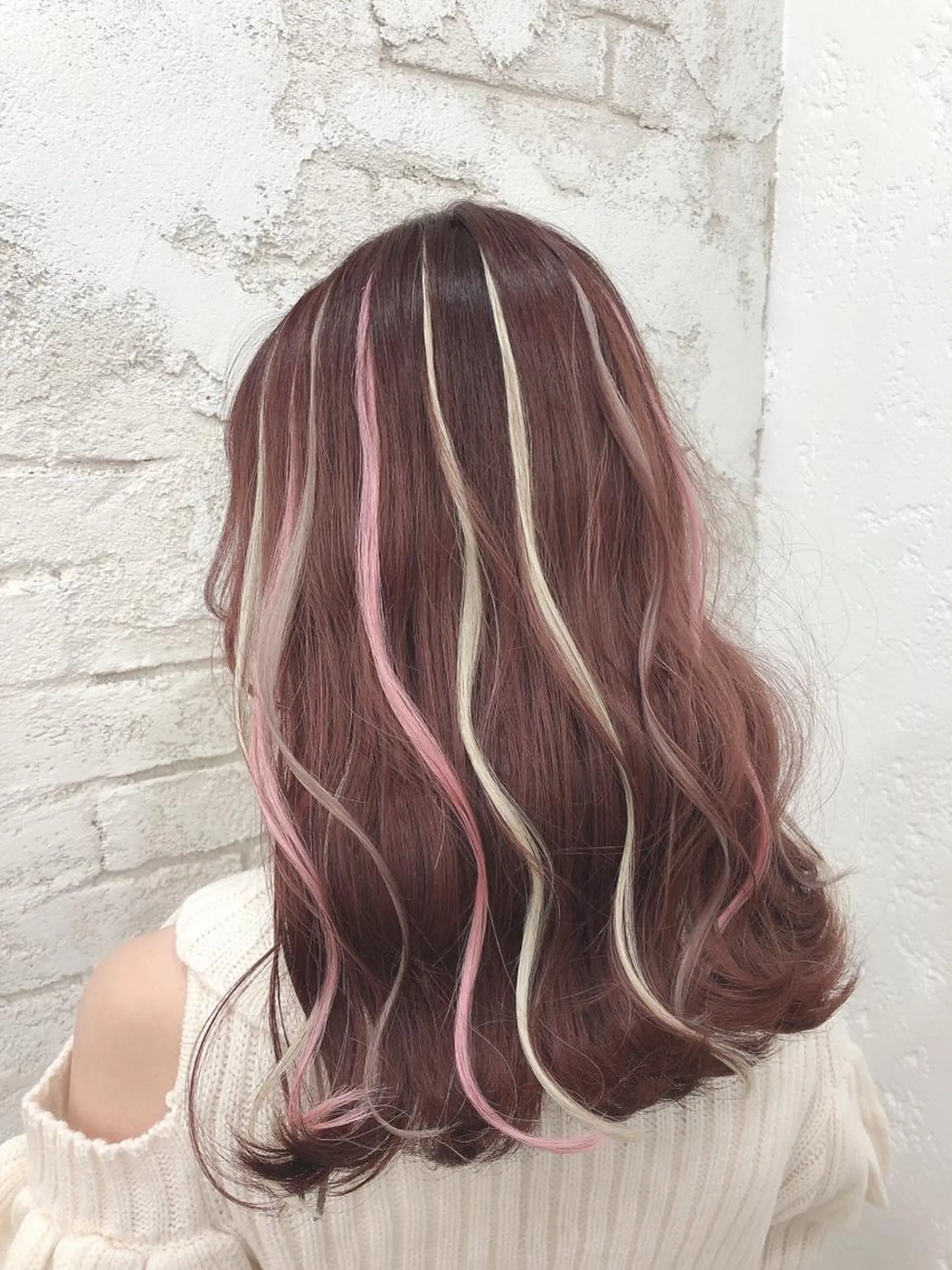 セミロング カラー エクステ 🦋エクステインナー カラーYūka🦋のヘアスタイル