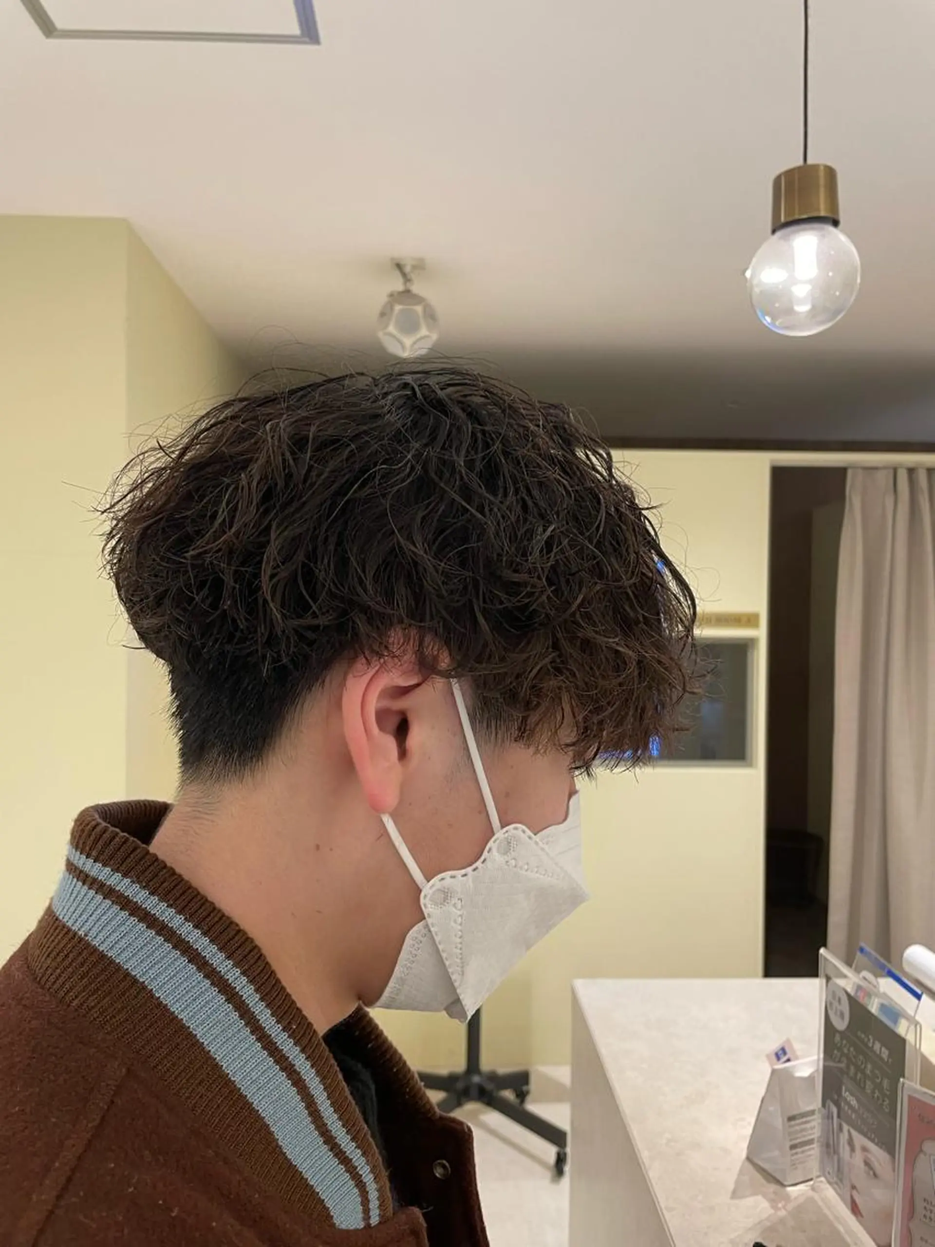ショート パーマ メンズ メンズパーマ 波巻きパーマ EARTHセンター南店所属・宮澤 理久のヘアスタイル