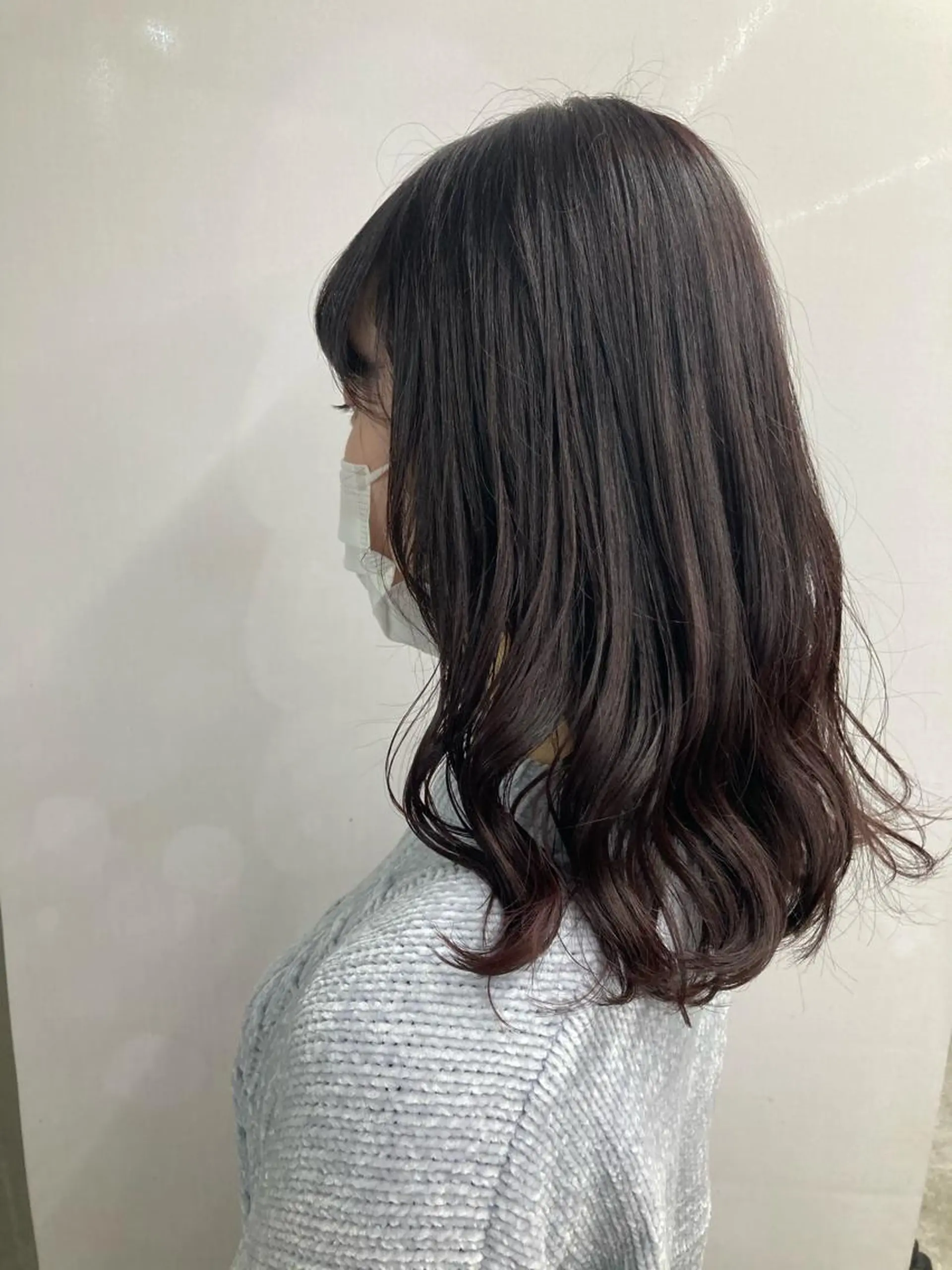 ミディアム カラー ヘアカラー ブリーチ&似合せボブ 田中寛十のヘアスタイル