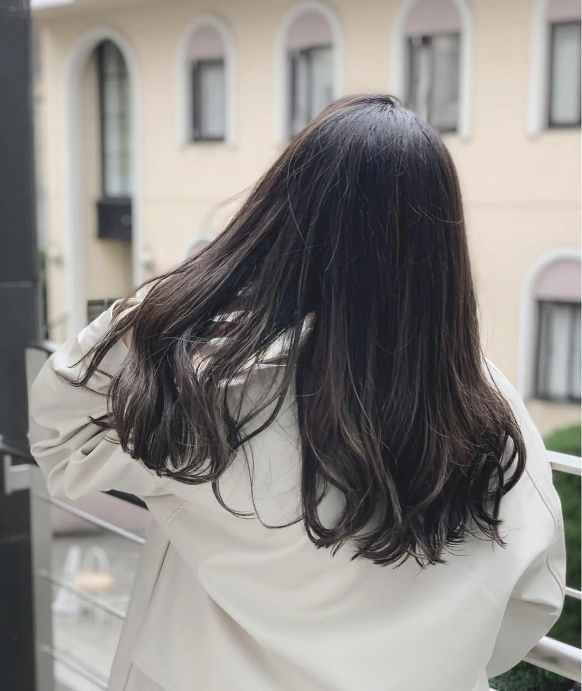 ロング カラー ヘアアレンジ バレイヤージュ グレージュ ハイライトカラー ハイライト レイヤーカット ヘアカラー BRAIDS💎愛子 大人ハイライト💎のヘアスタイル