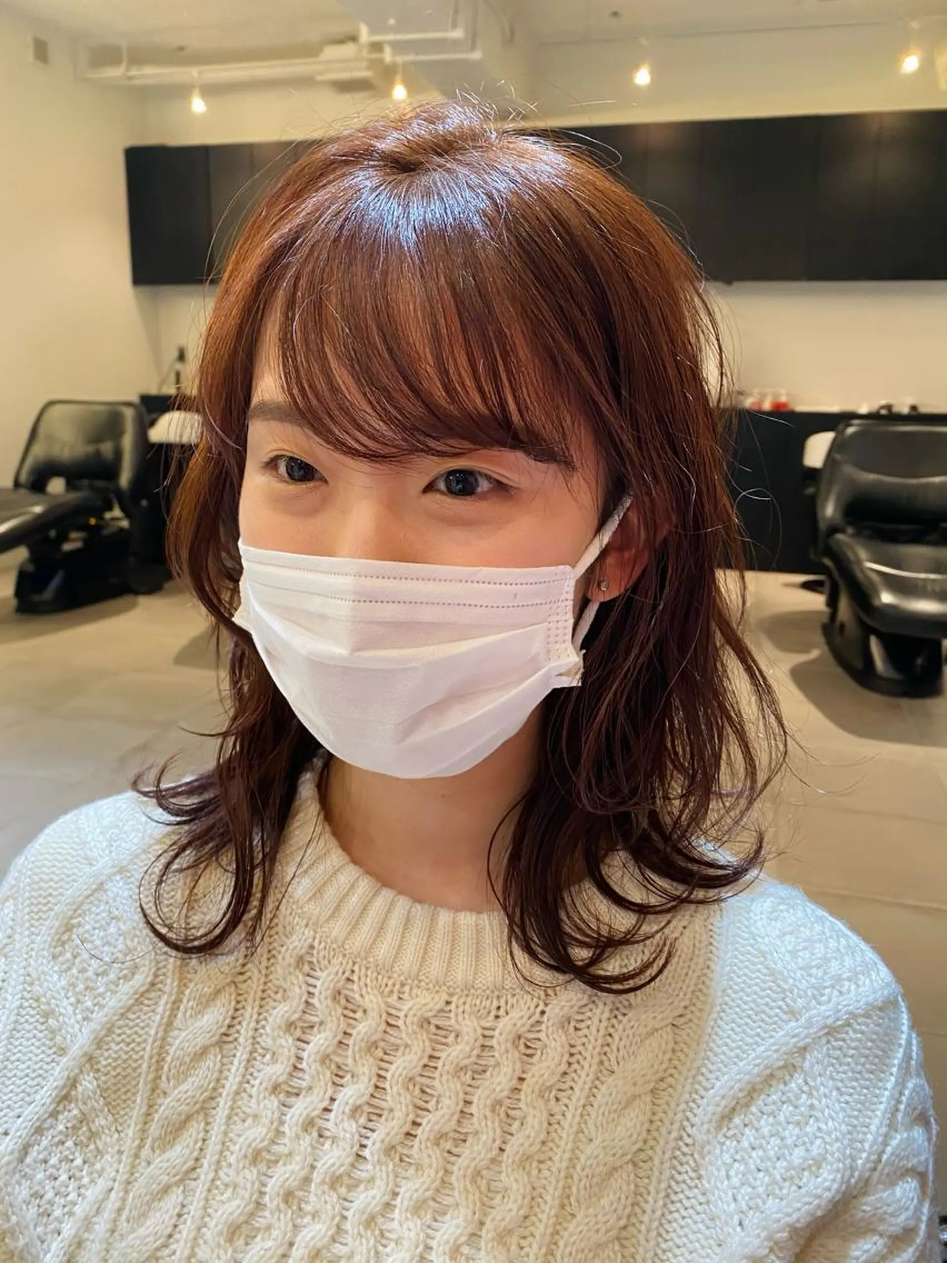 ミディアム カラー Tomoka🐶🌟 似合わせカット✂︎のヘアスタイル