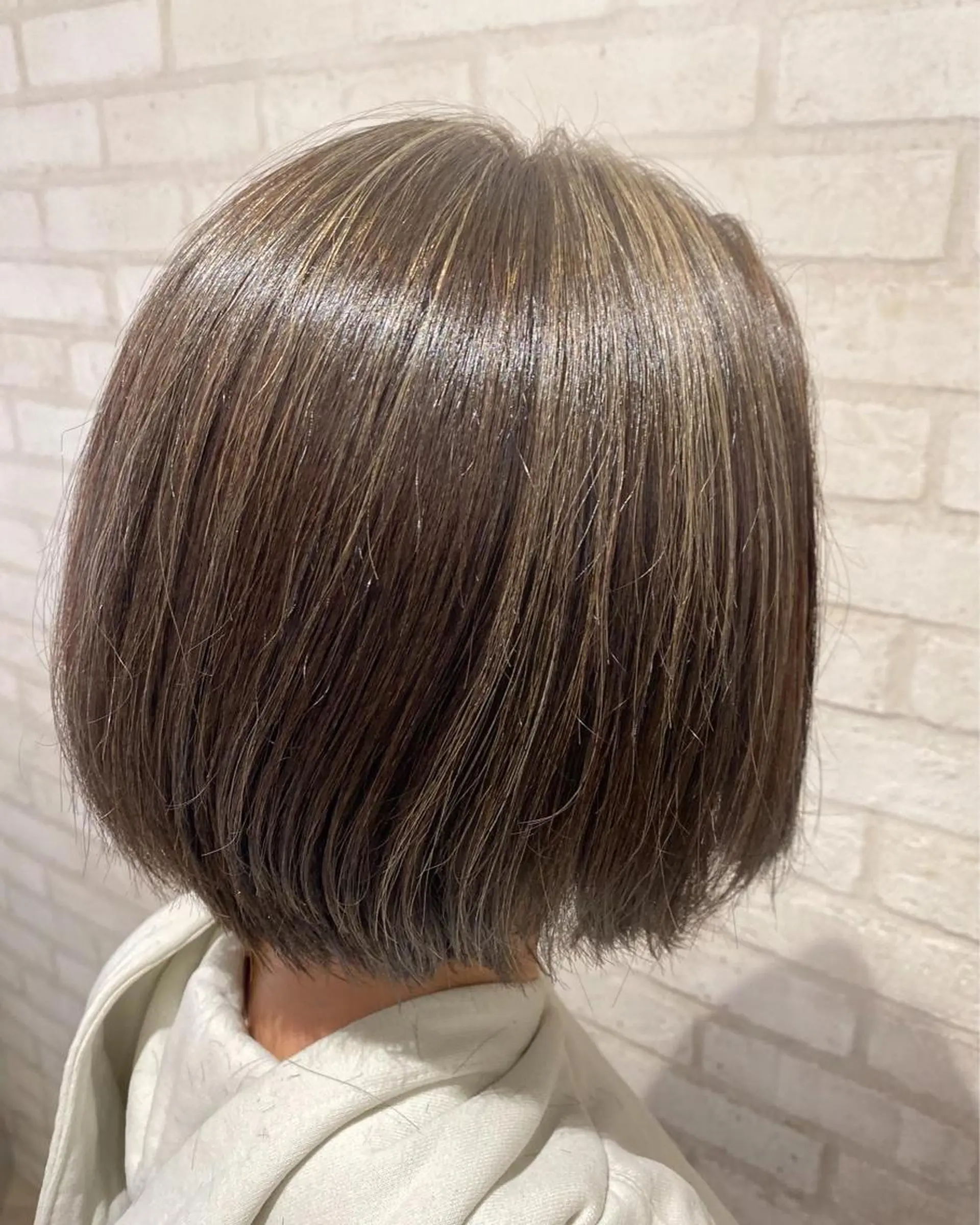 ショート カラー ハイライトカラー ハイライト ヘアカラー トリートメント 田中 アキオのヘアスタイル
