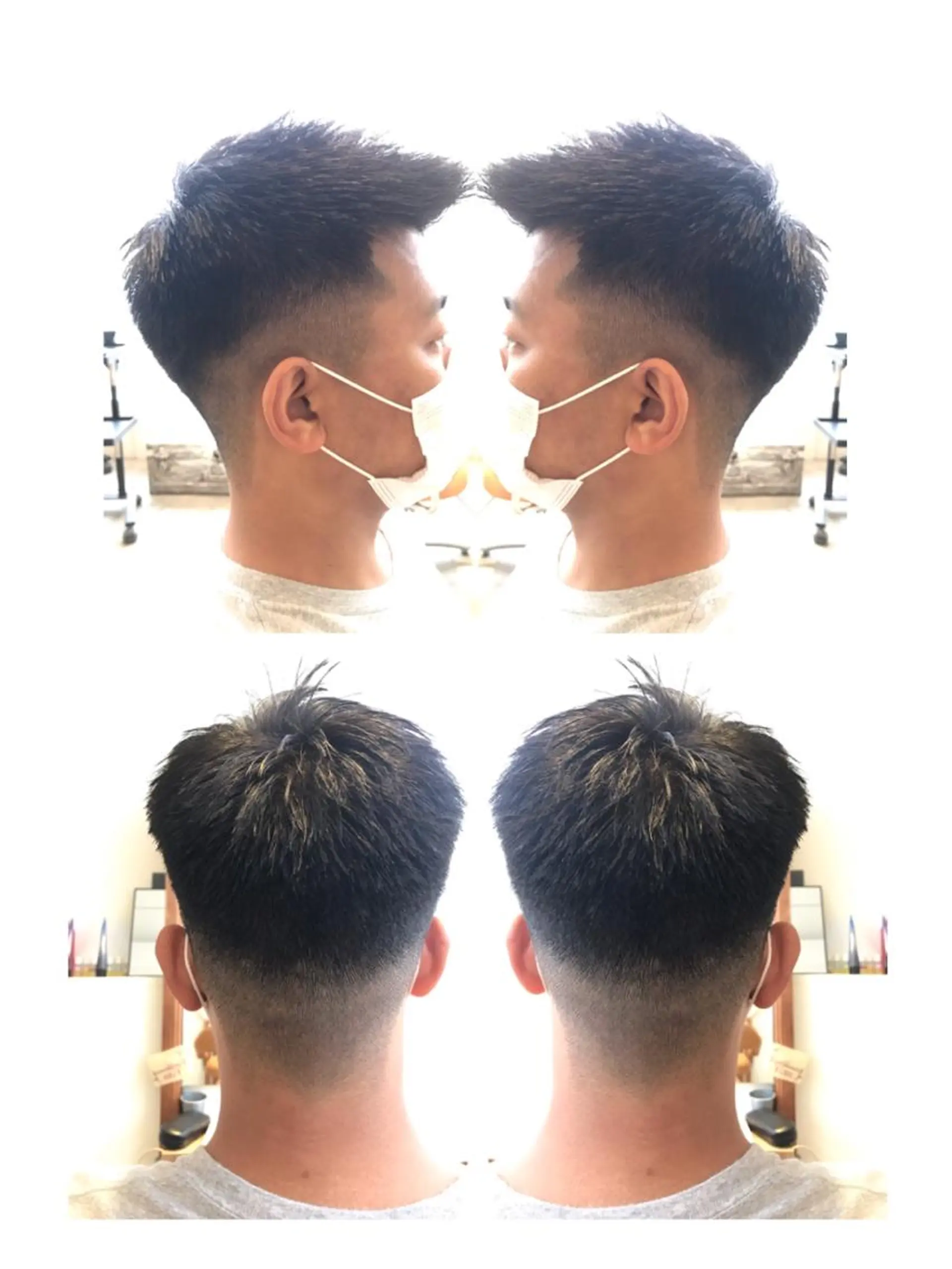 ショート メンズ フェードカット across hair design武蔵小杉店所属・/本物の髪質改善/ 古川新のヘアスタイル