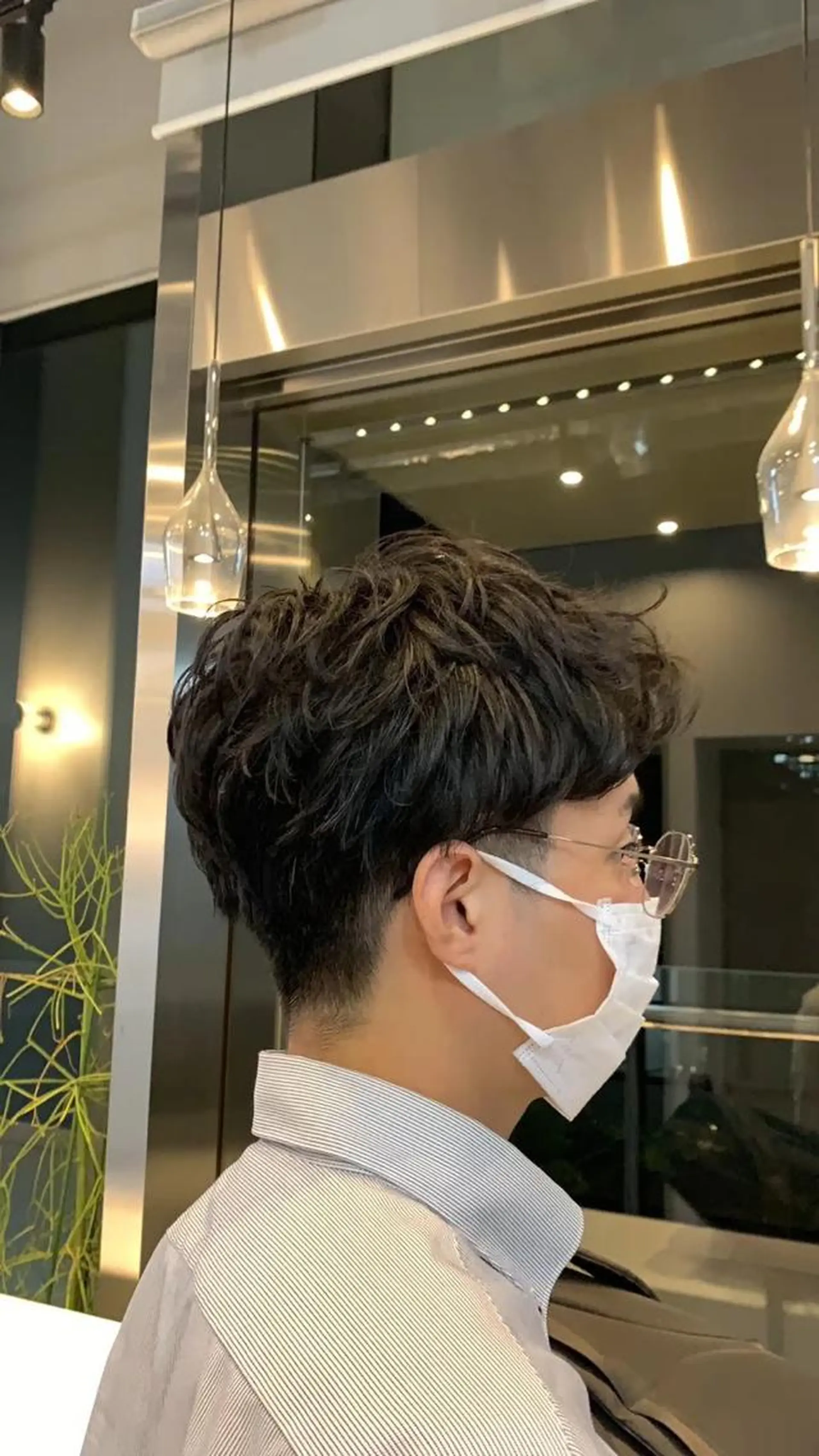 パーマ メンズ カット パーマ 韓国レイヤー✨ yasuko銀座のヘアスタイル