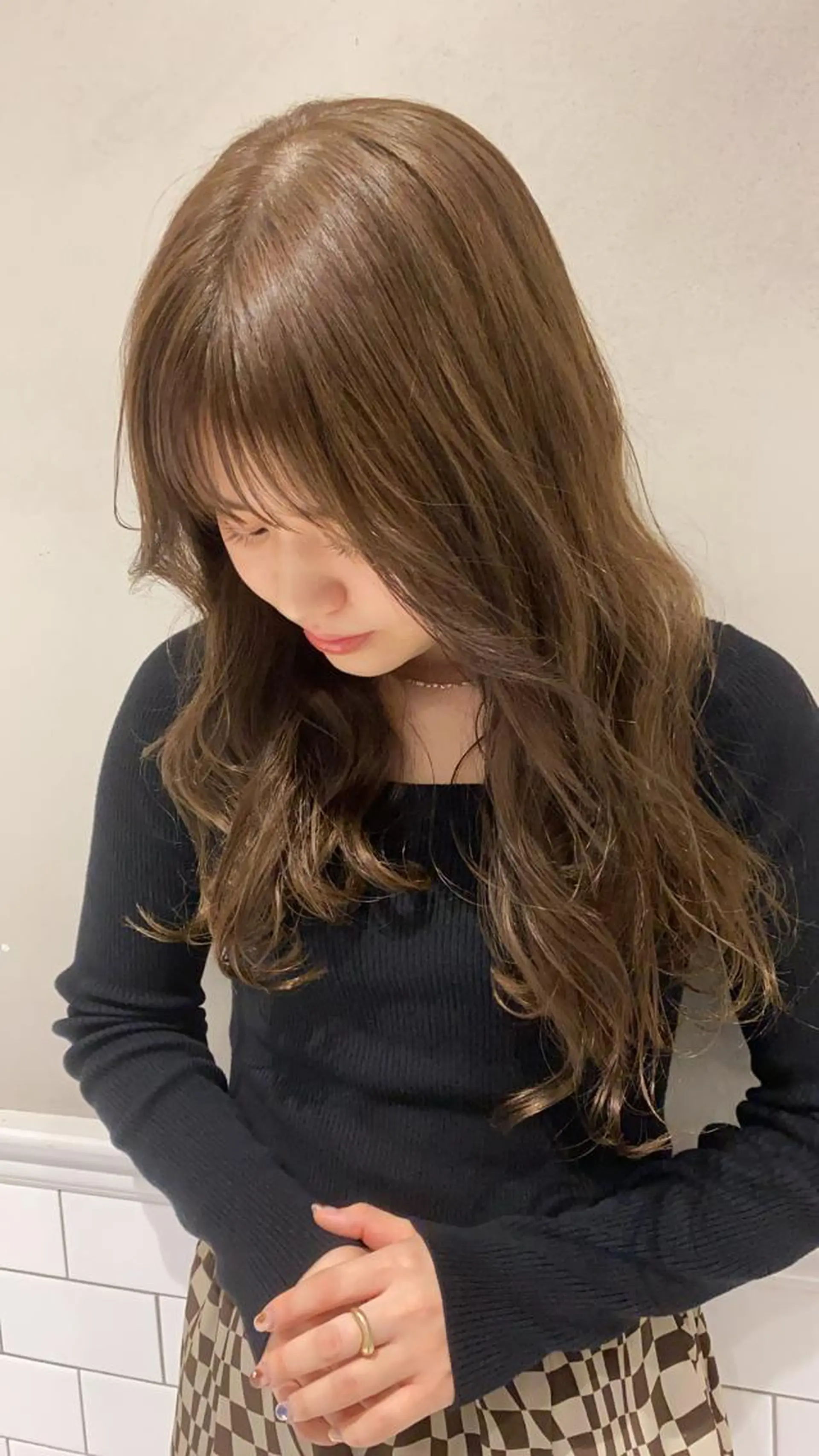 ロング カラー cie所属・ボブ/ミニボブ 透明感カラーkadoのヘアスタイル