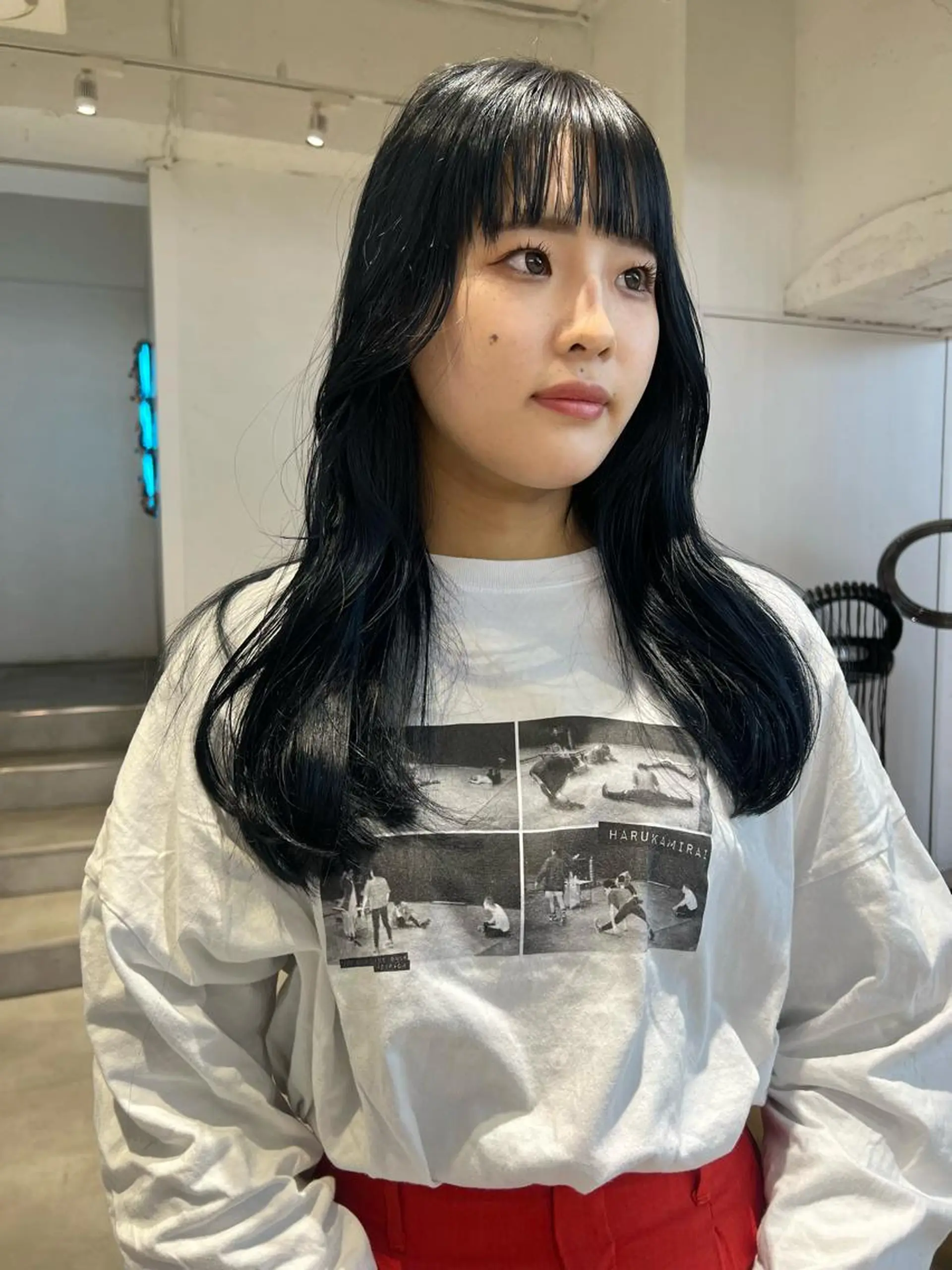 ロング カラー 透明感カラー 顔周りカット/透明感 カラー✂️MEIのヘアスタイル