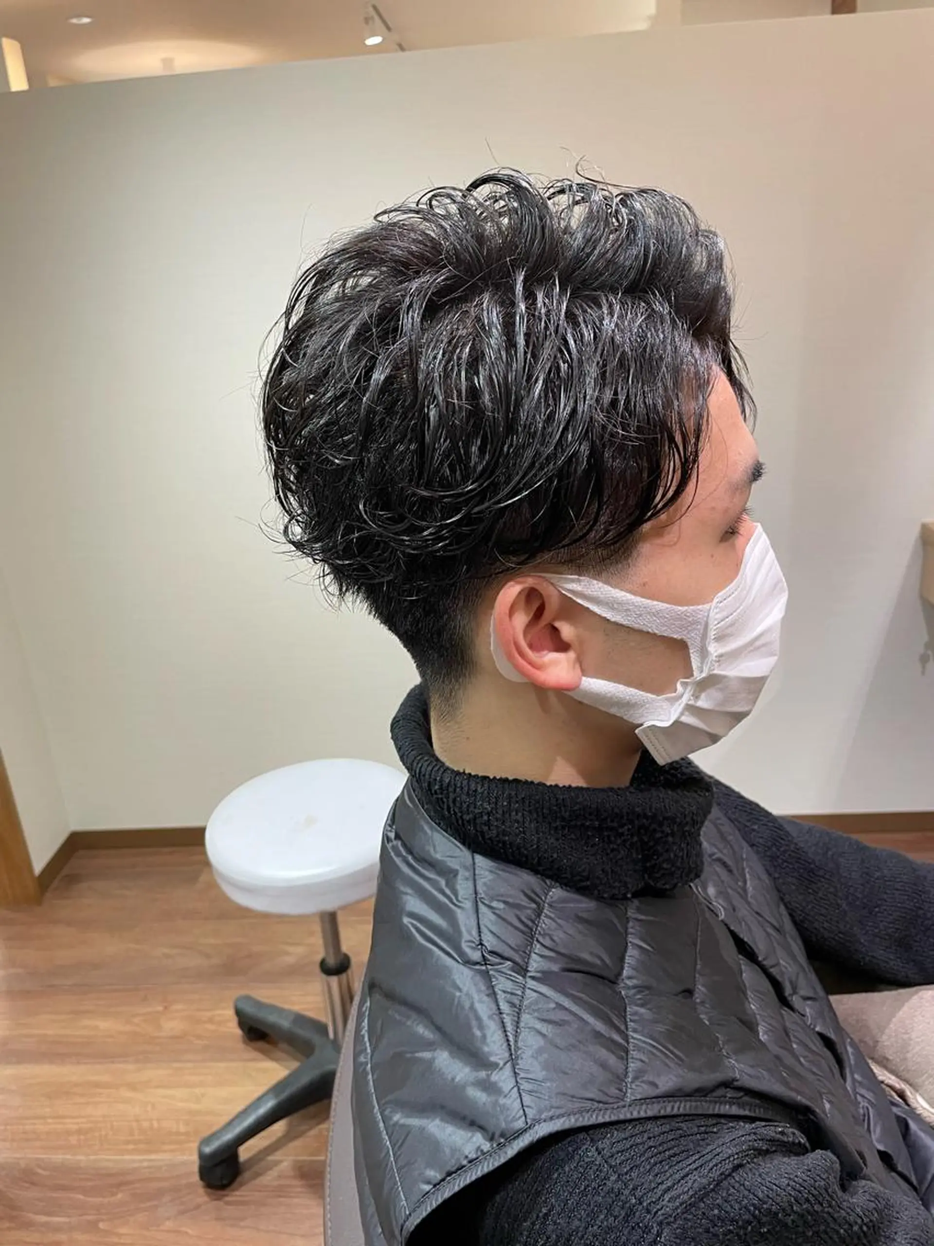 ショート パーマ メンズ 中嶋 ナカジマのヘアスタイル