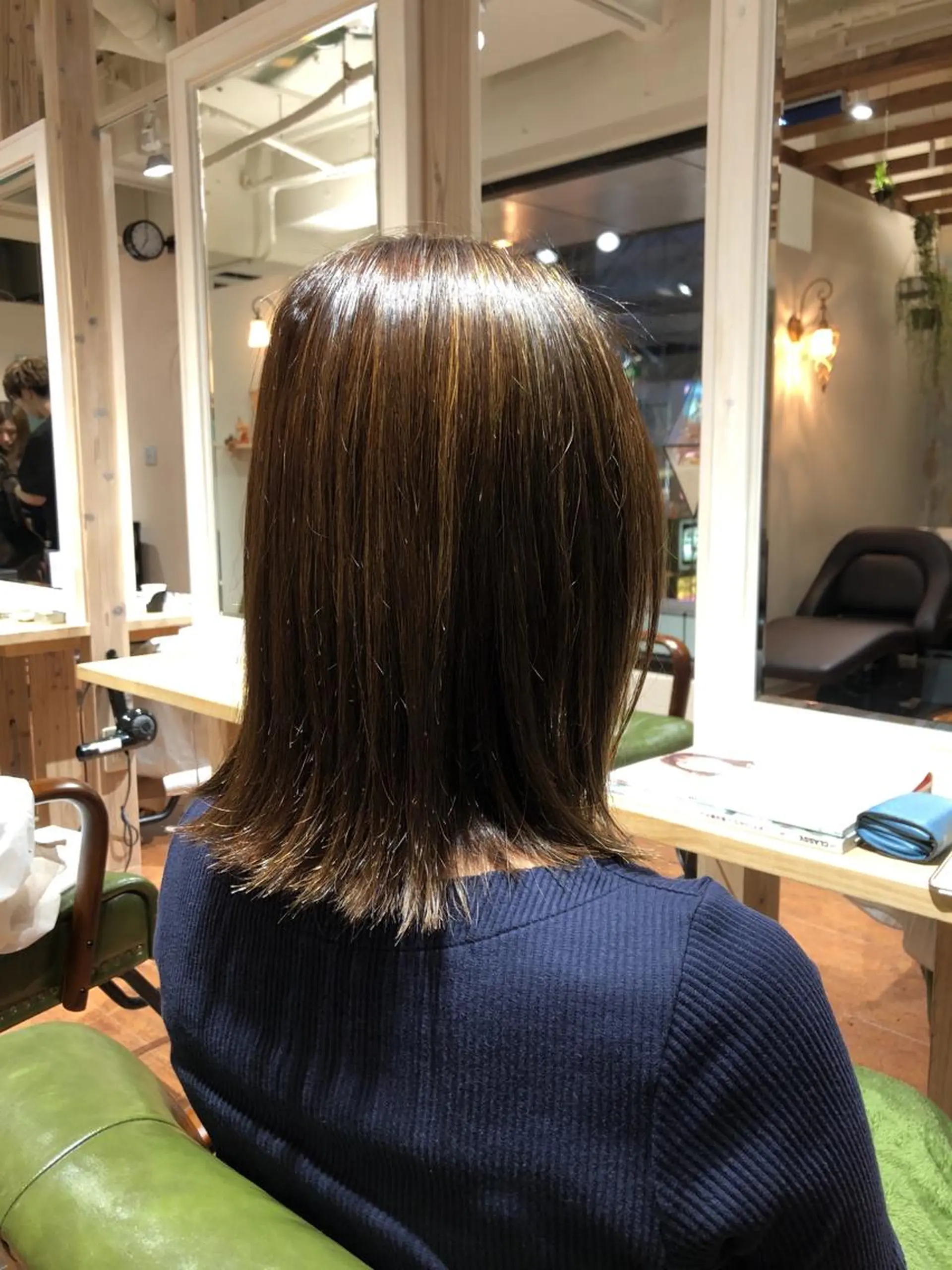 ミディアム ハイライト @ KENのヘアスタイル