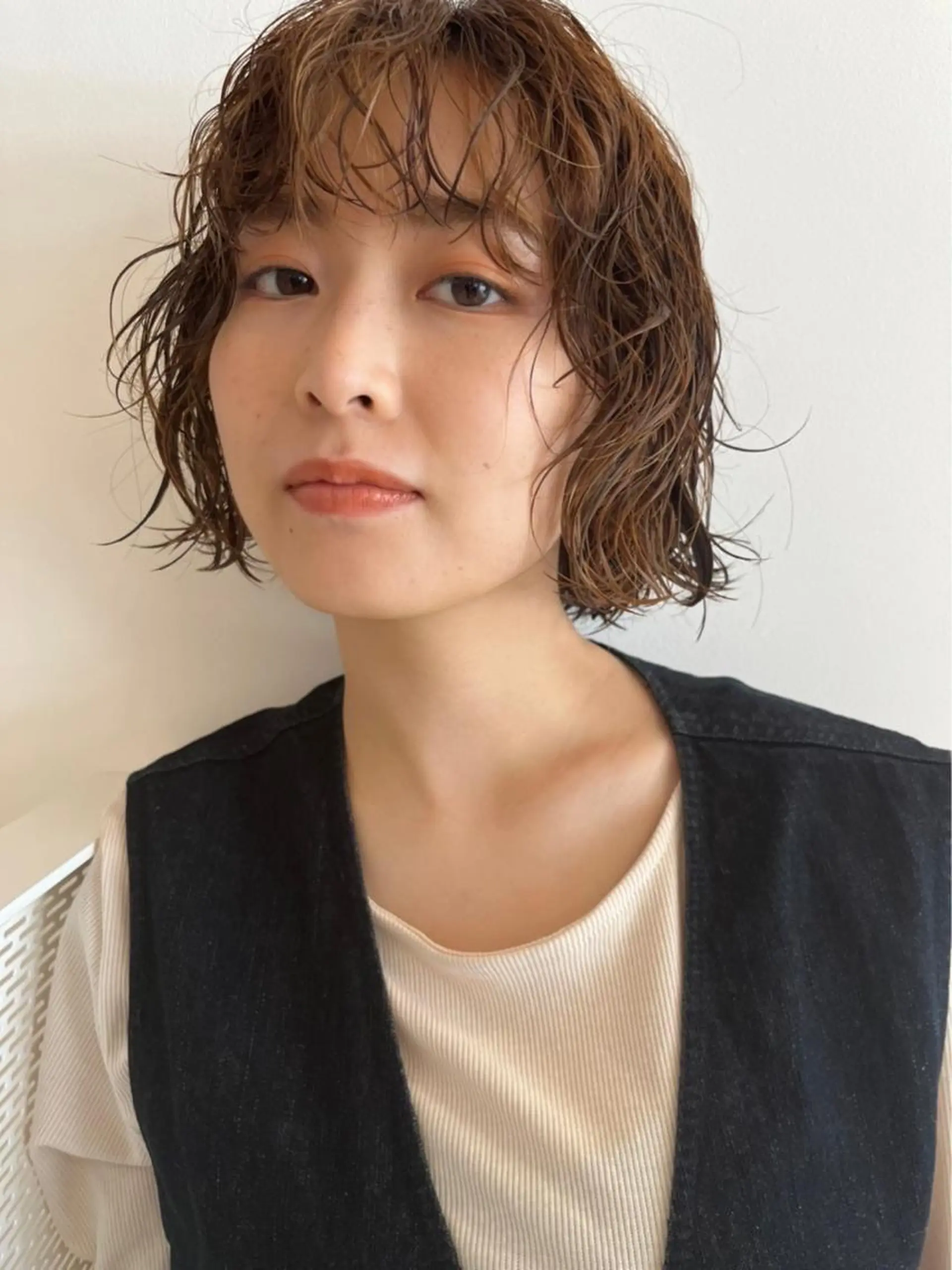 ショート ボブ 西崎 満里奈のヘアスタイル