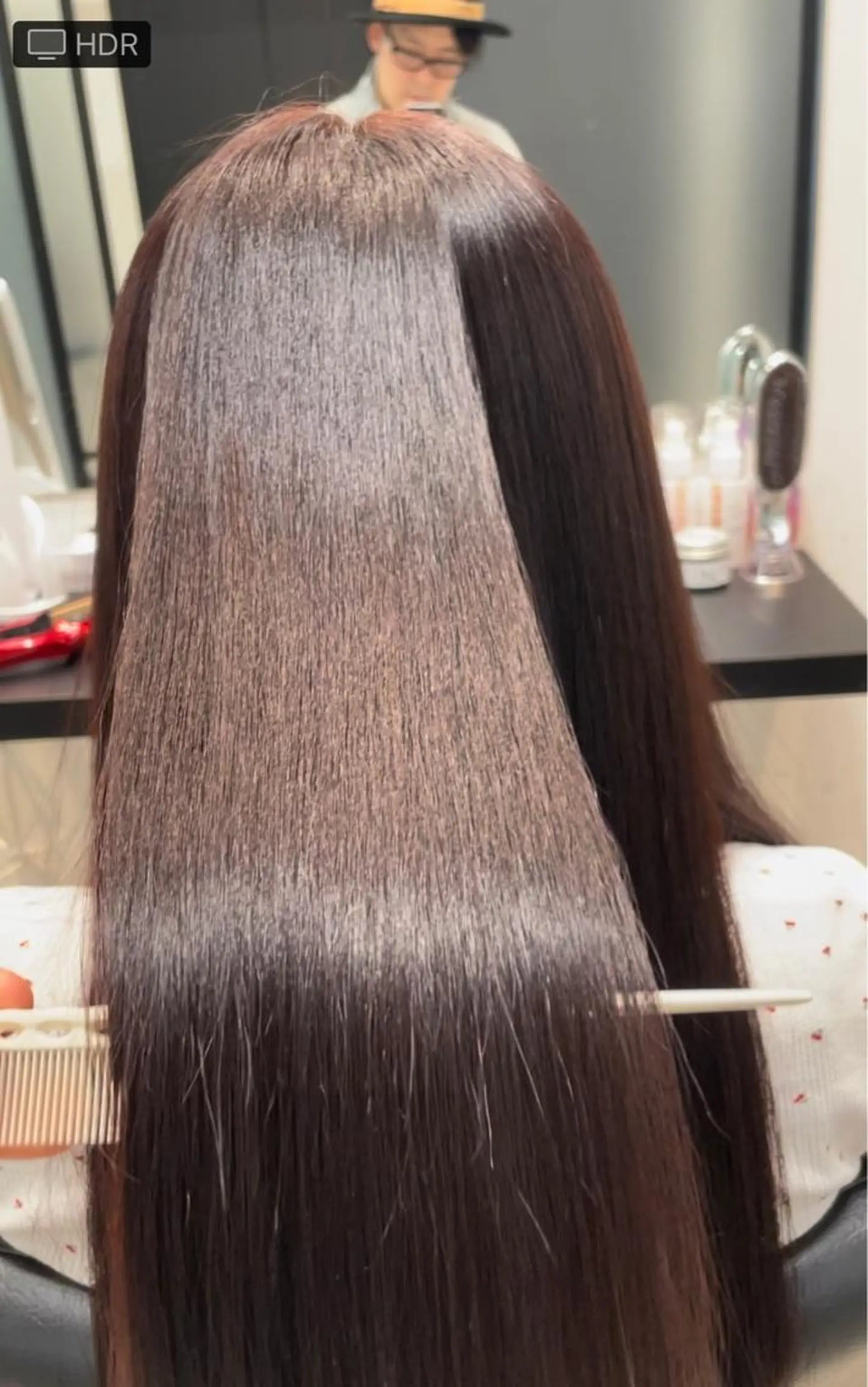 ロング カラー カット ヘアカラー 縮毛矯正 トリートメント SALOWIN梅田　　サロウィン所属・美髪/縮毛矯正特化/ 髪質改善/KJのヘアスタイル