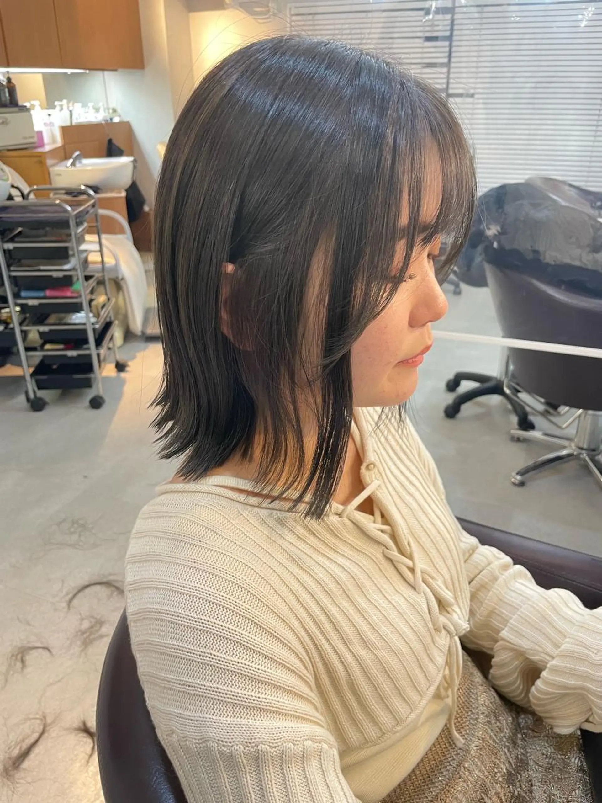 ミディアム カット ヘアカラー トレンド透明感カラー 大貫 昂涼 🐹のヘアスタイル