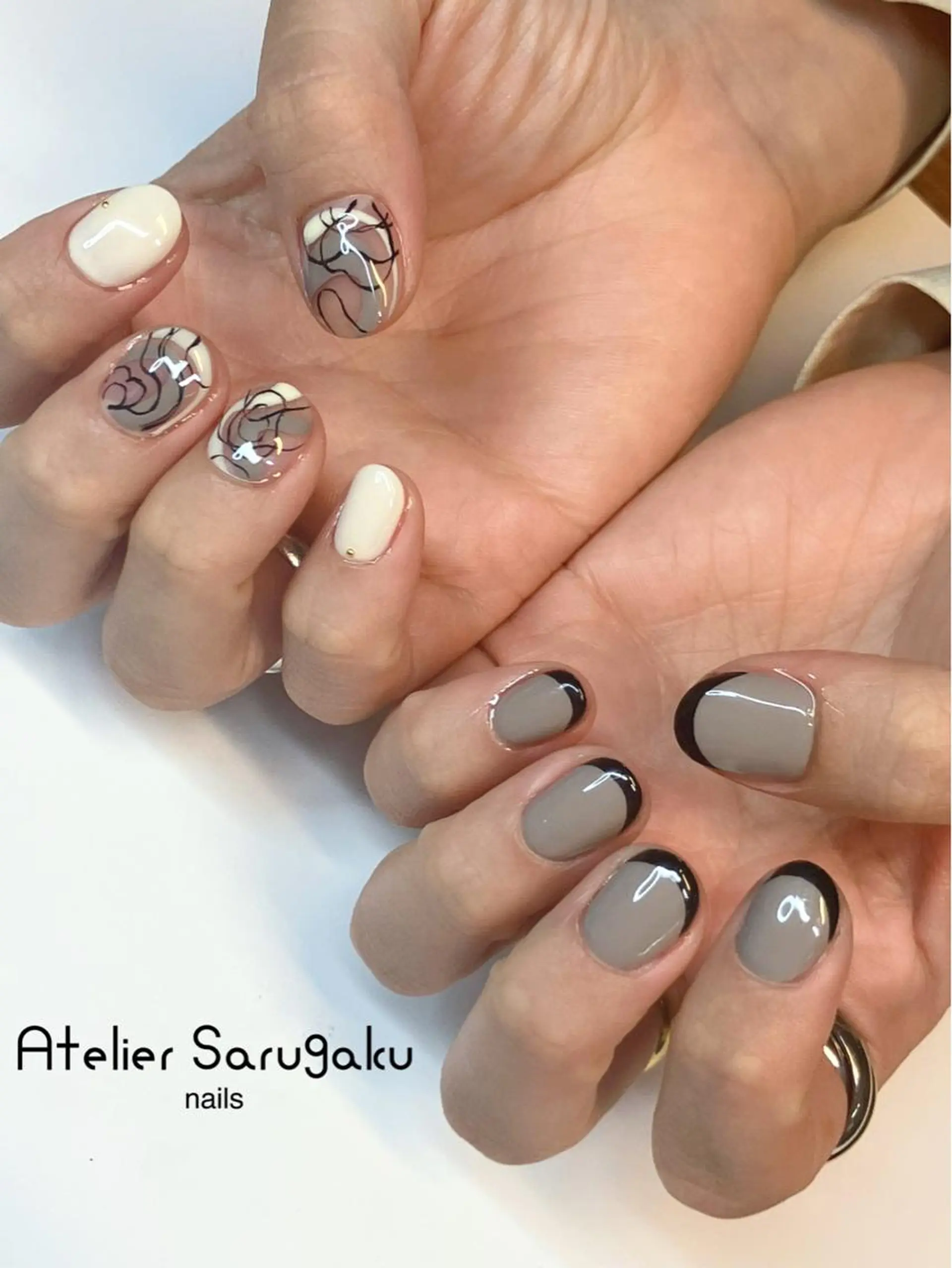 ショート ハンドネイル sususu. shiomiのネイルデザイン