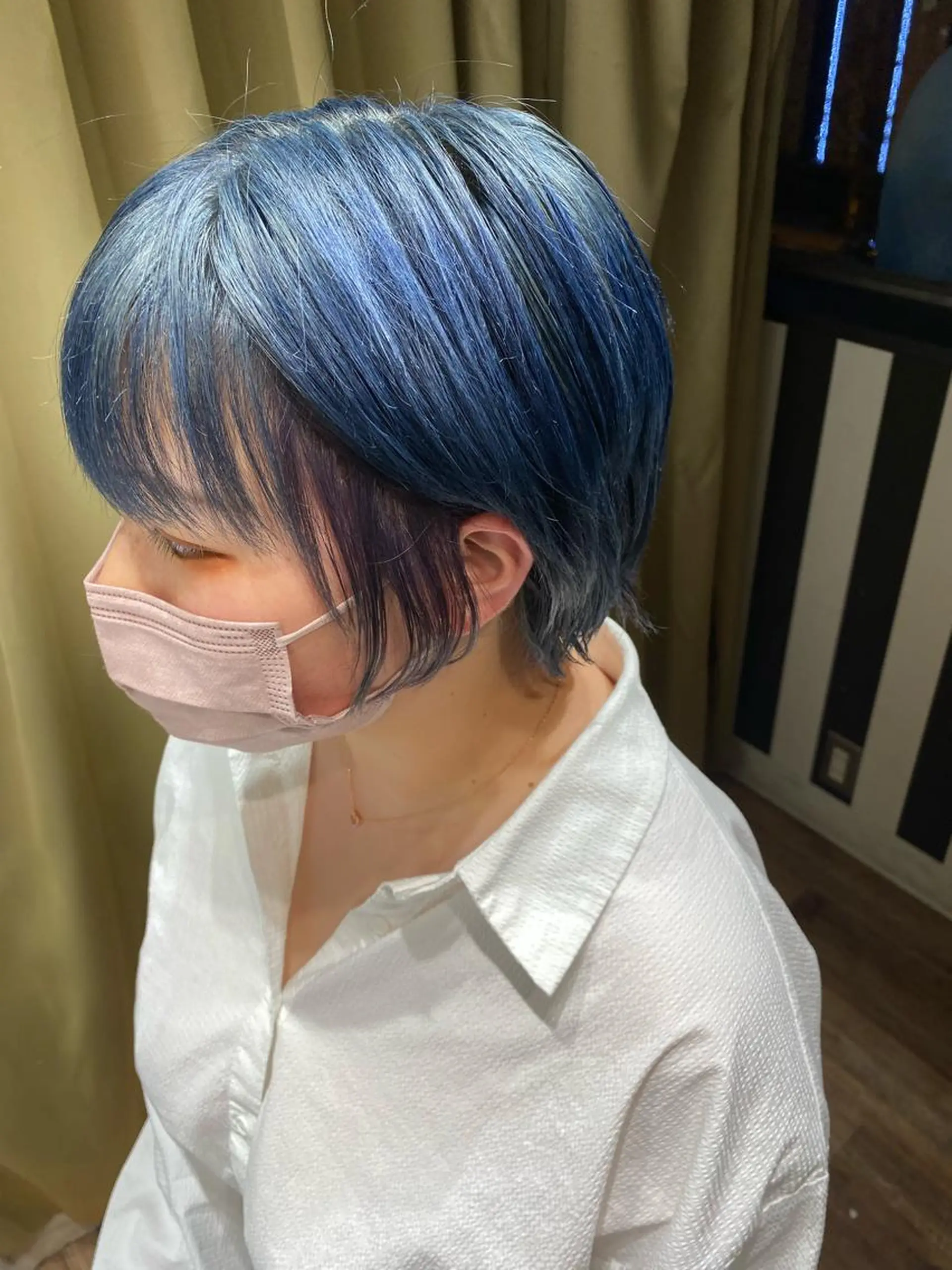 カラー ブルーカラー カット ヘアカラー トリートメント マエダ マサシのヘアスタイル