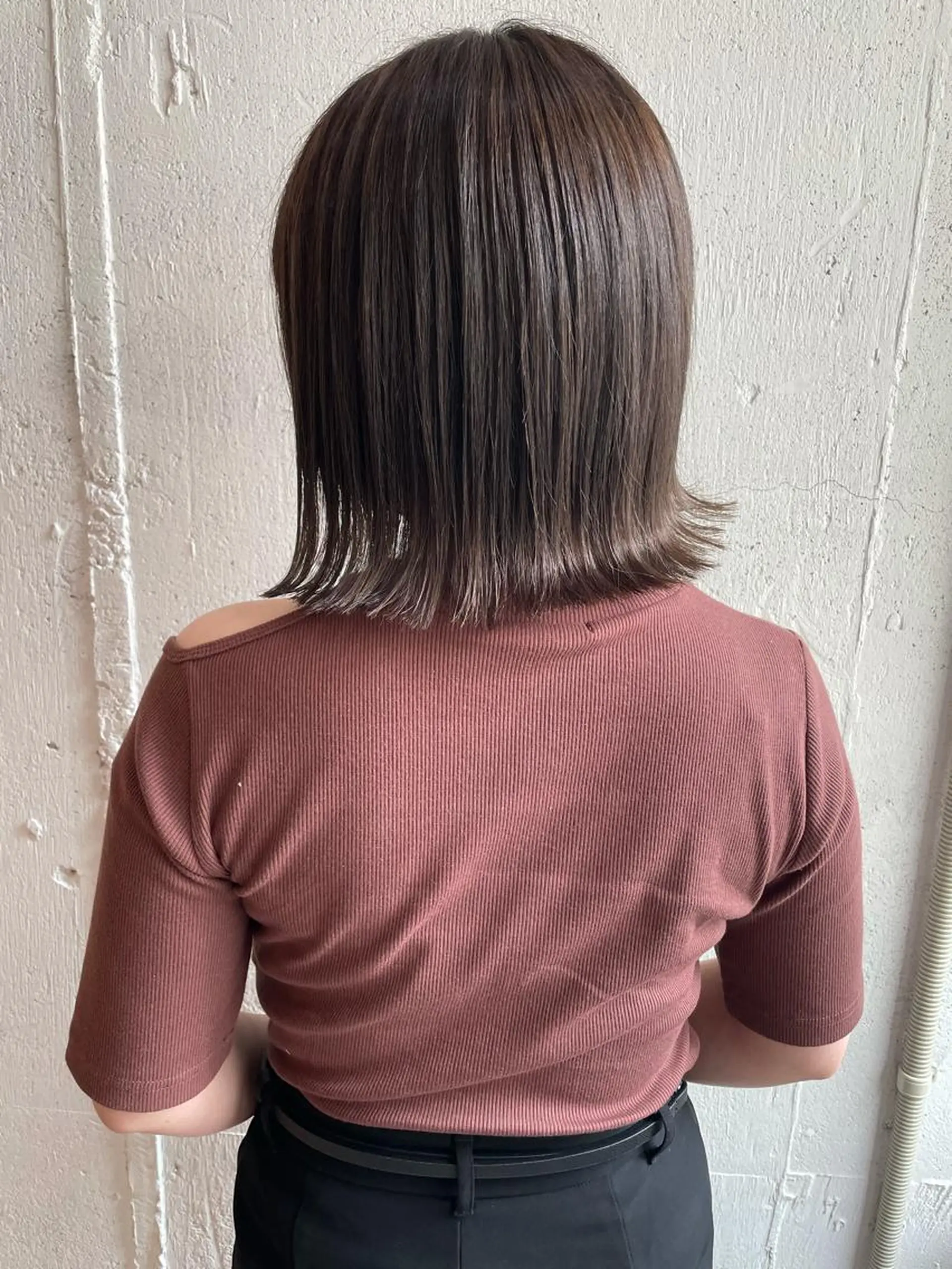 ミディアム カット ヘアカラー トリートメント hisano / ハイトーン･透明感のヘアスタイル