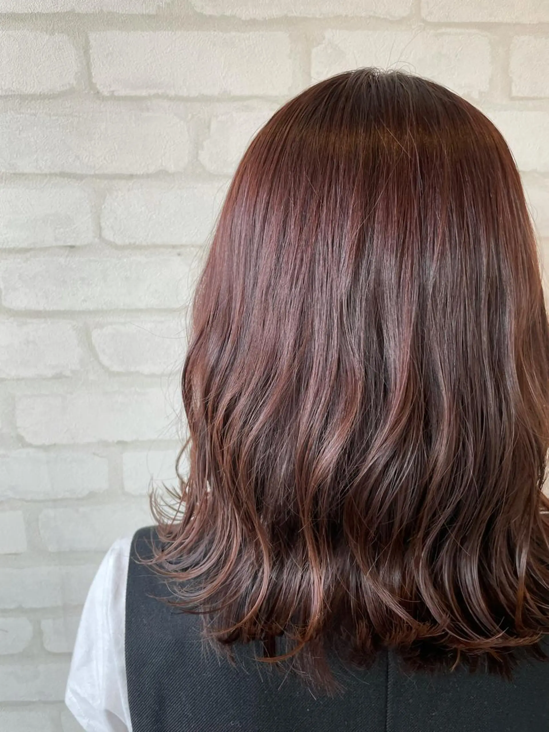 ミディアム カラー カット ヘアカラー トリートメント 【髪質改善】 夏目結以のヘアスタイル