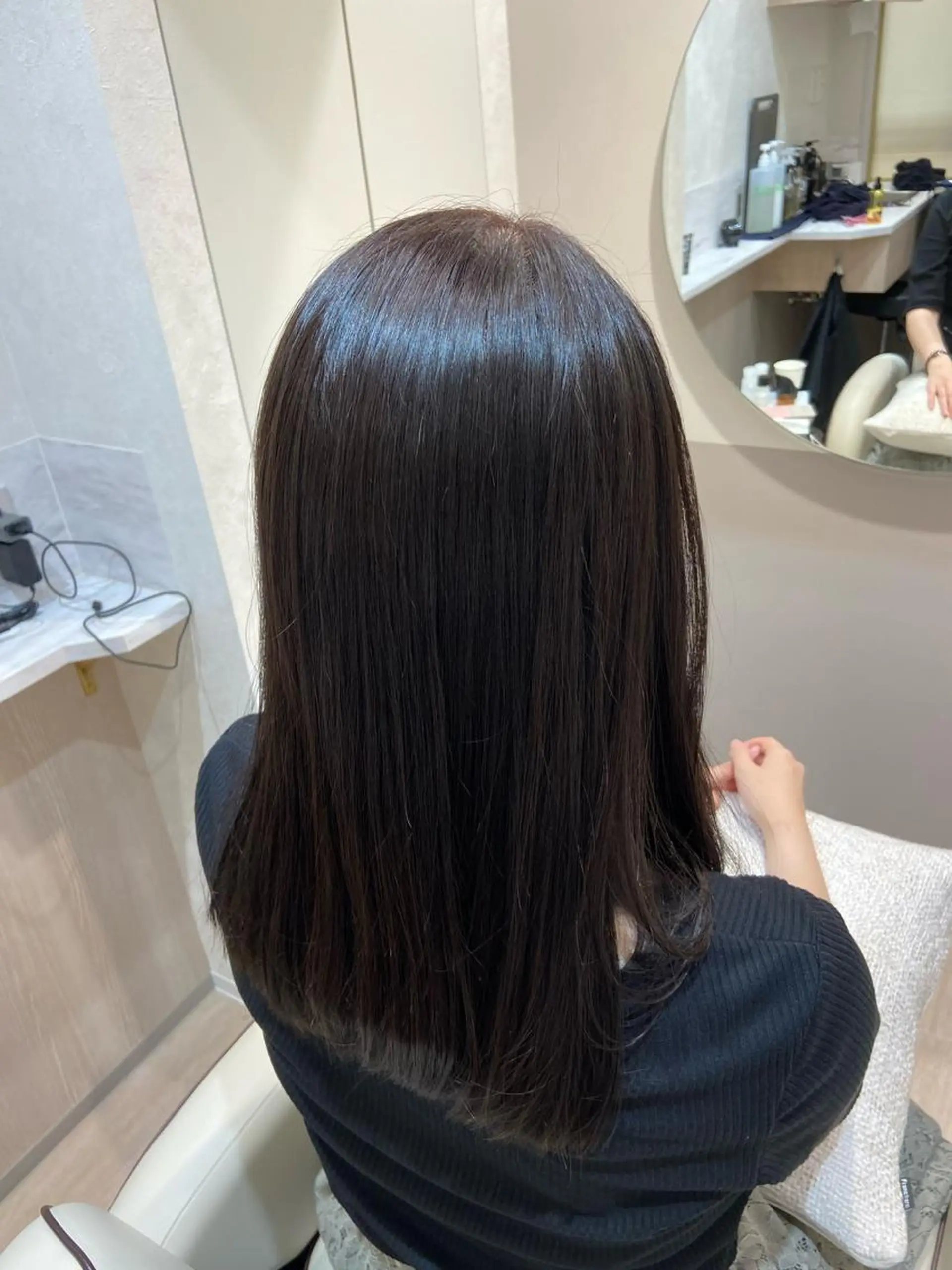 ロング カラー マツザキ チナツのヘアスタイル