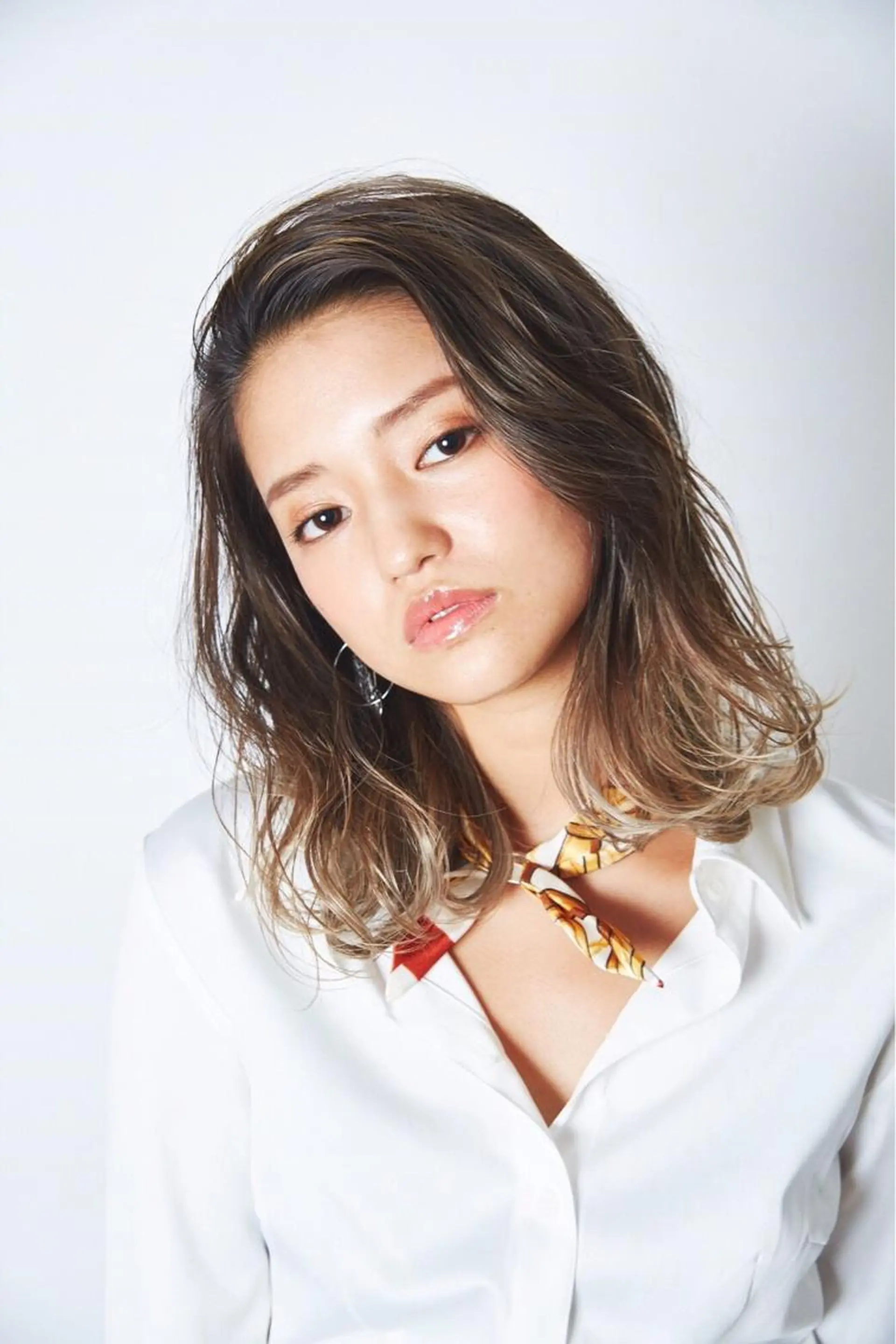 ミディアム カラー パーマ ヘアアレンジ メンズ キッズ ネイル マツエク・マツパ アティリー 西梅田のヘアスタイル