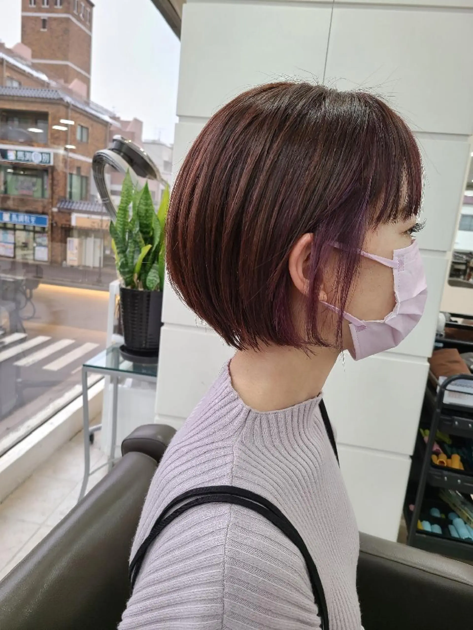 ショート カット ヘアカラー トリートメント GO TODAYシェアサロン岡山店所属・🎗️髪質改善・美髪 艶髪🥇小西邦生のヘアスタイル