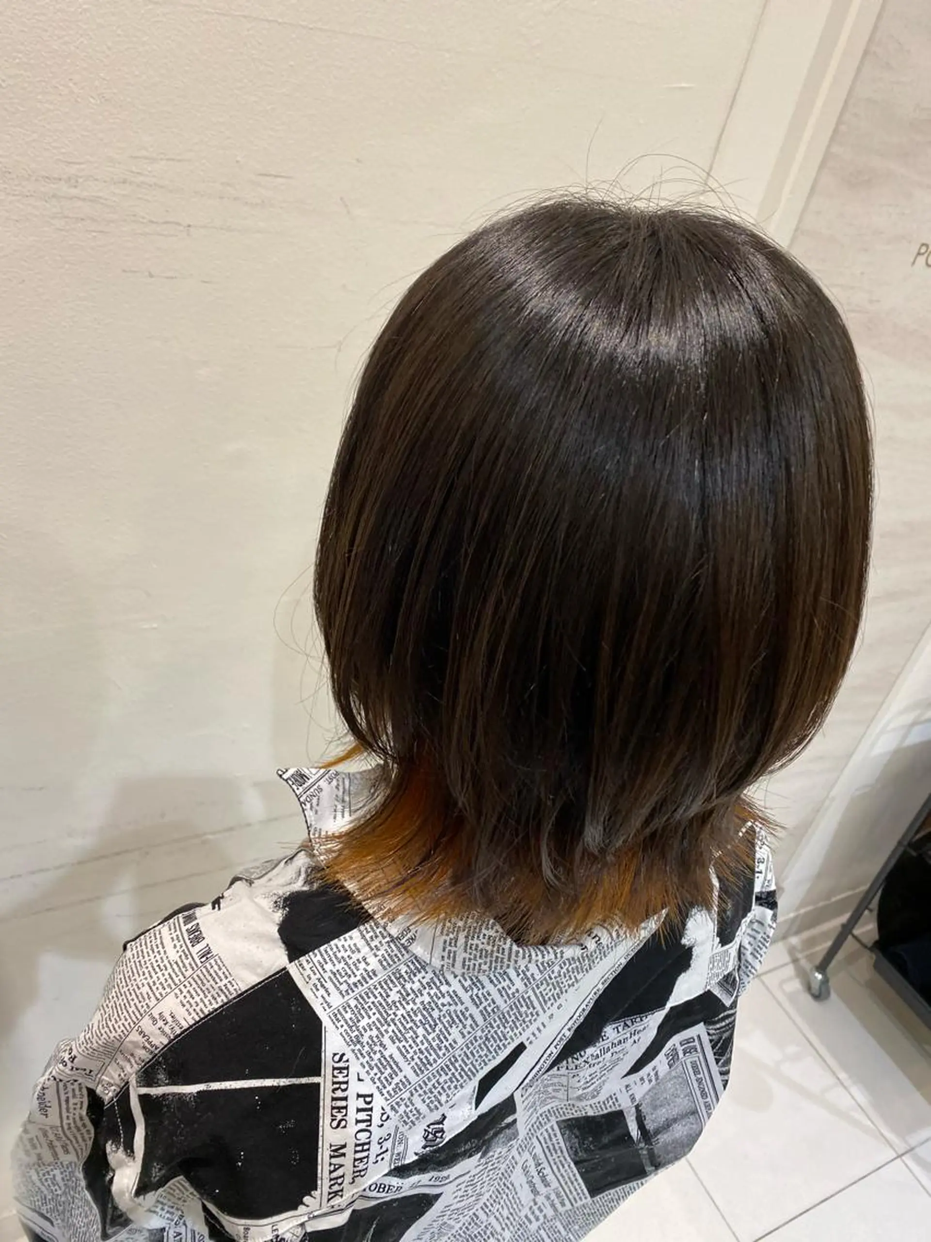 セミロング カラー e-style  志都呂店所属・大島 司津香のヘアスタイル