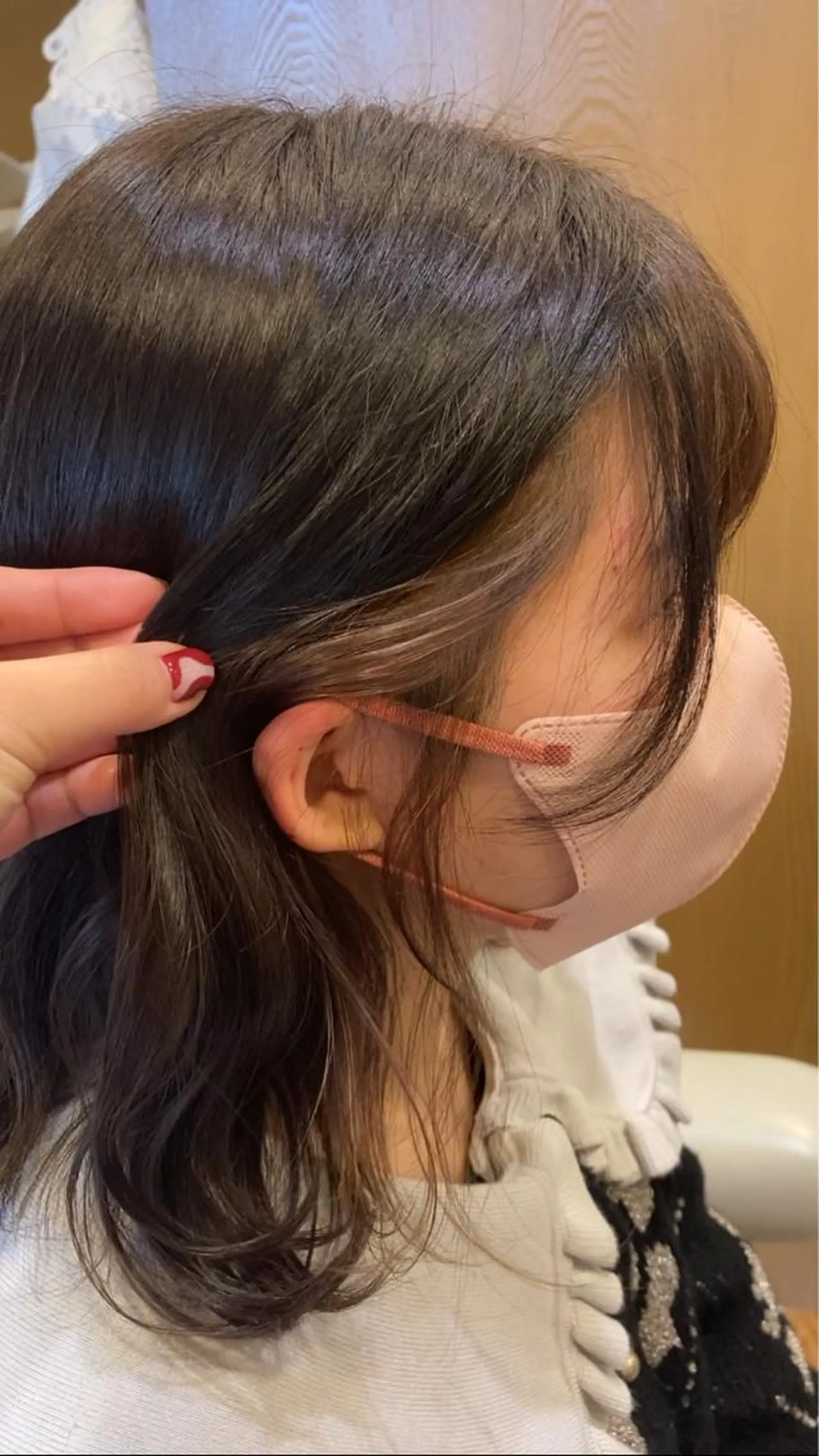 ミディアム カラー 小島 千夏のヘアスタイル