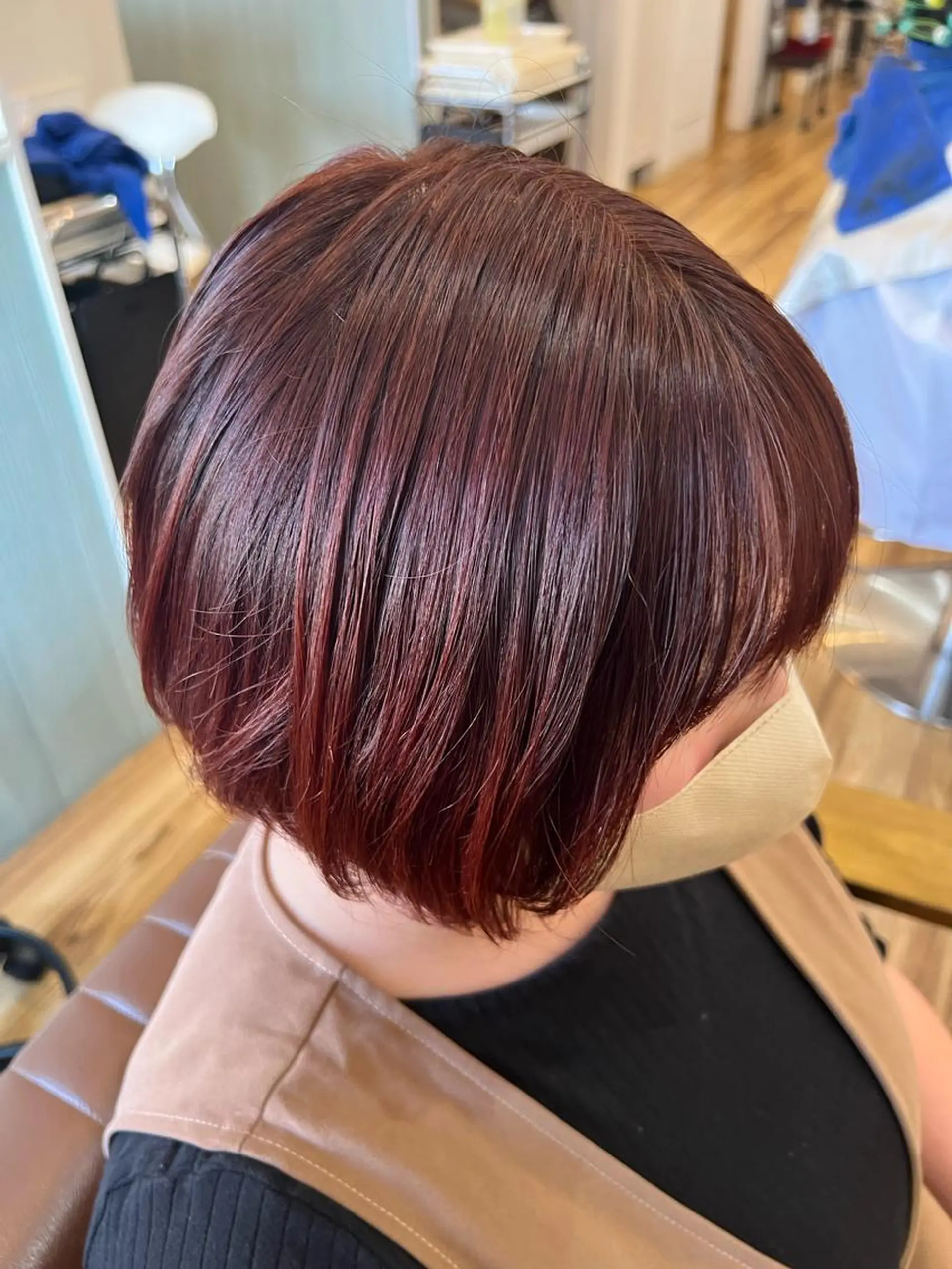 ショート カラー オレンジピンク 美容室Class所属・🐰ハイトーンカラー 畠山　渡🐰のヘアスタイル