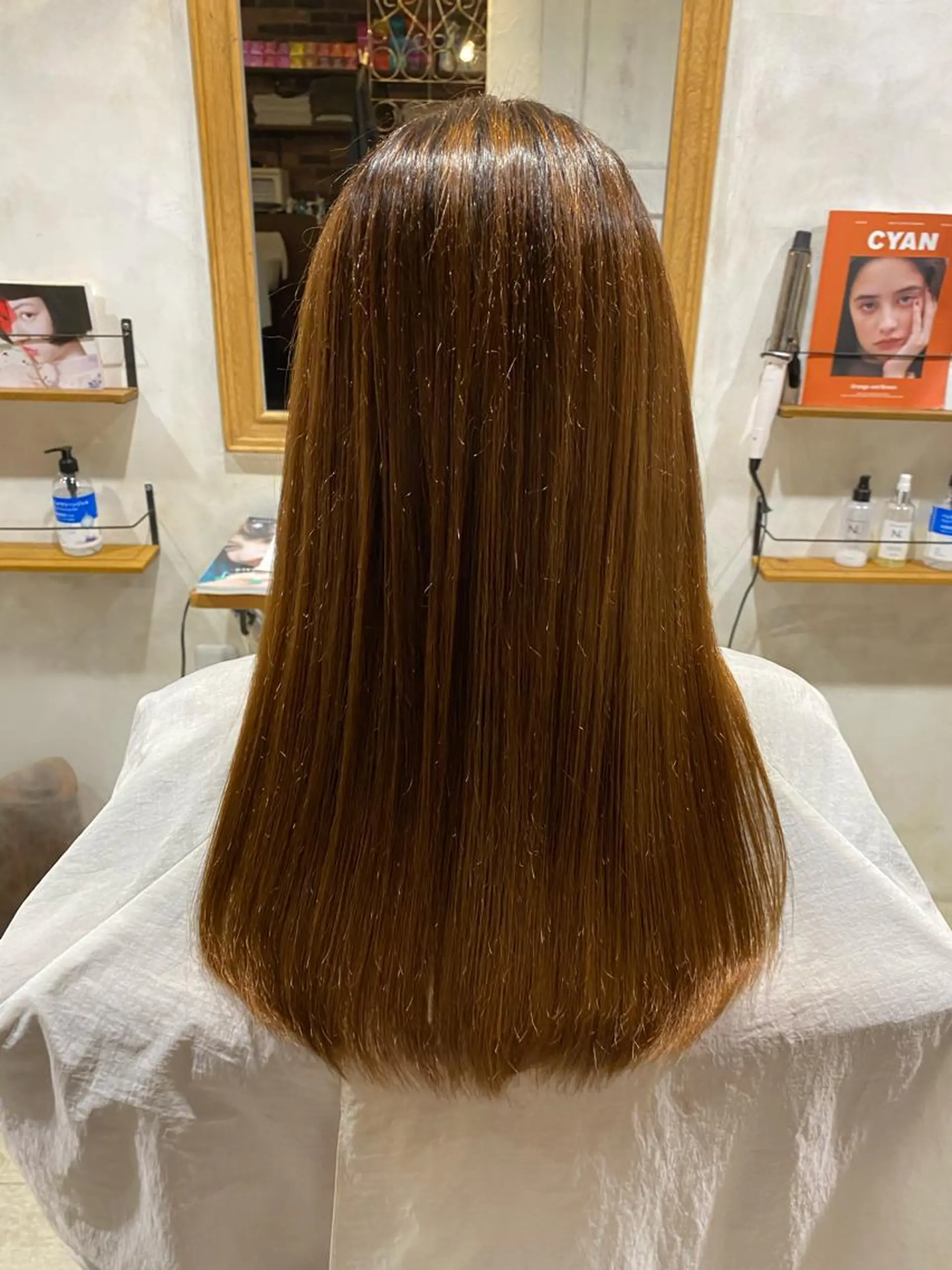 ロング カラー パーマ メンズ 縮毛矯正 安部 真輝のヘアスタイル