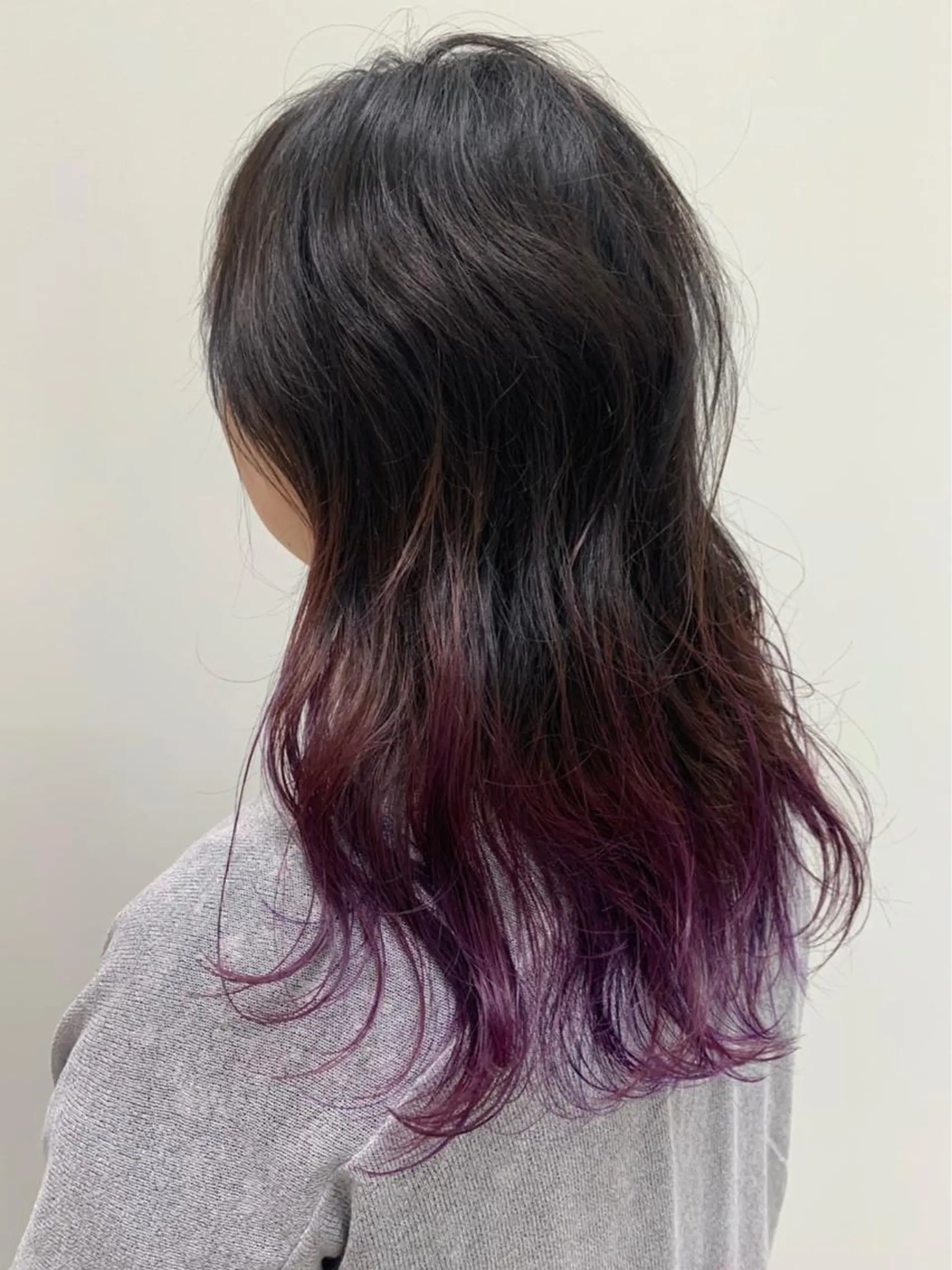 セミロング ヘアカラー 明石 歩樹のヘアスタイル