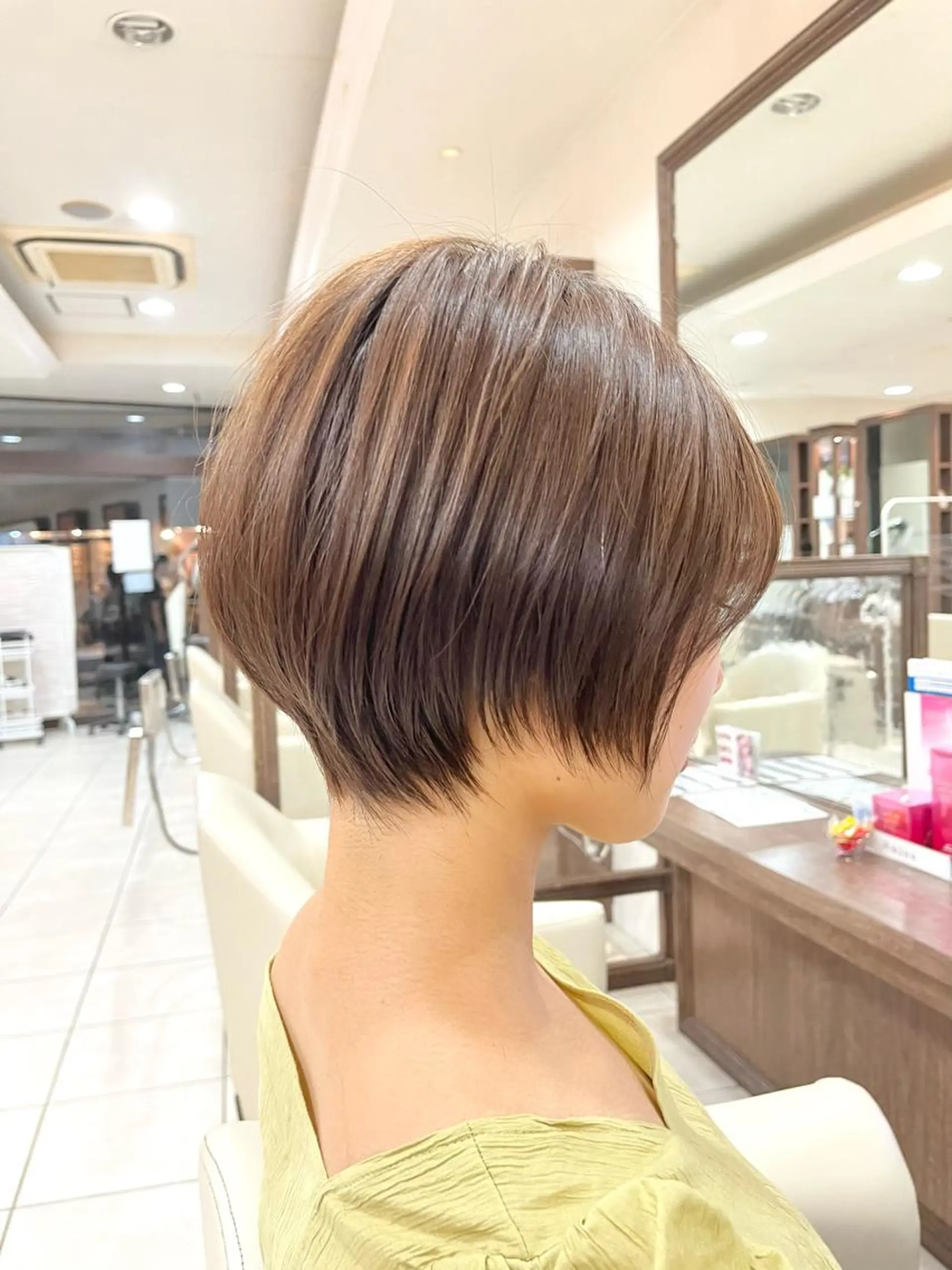 ショート ショートボブ ハンサムショート ボブ くびれヘア ハイライト カット トリートメント 《大人気髪質改善》 プログレス国分寺店のヘアスタイル