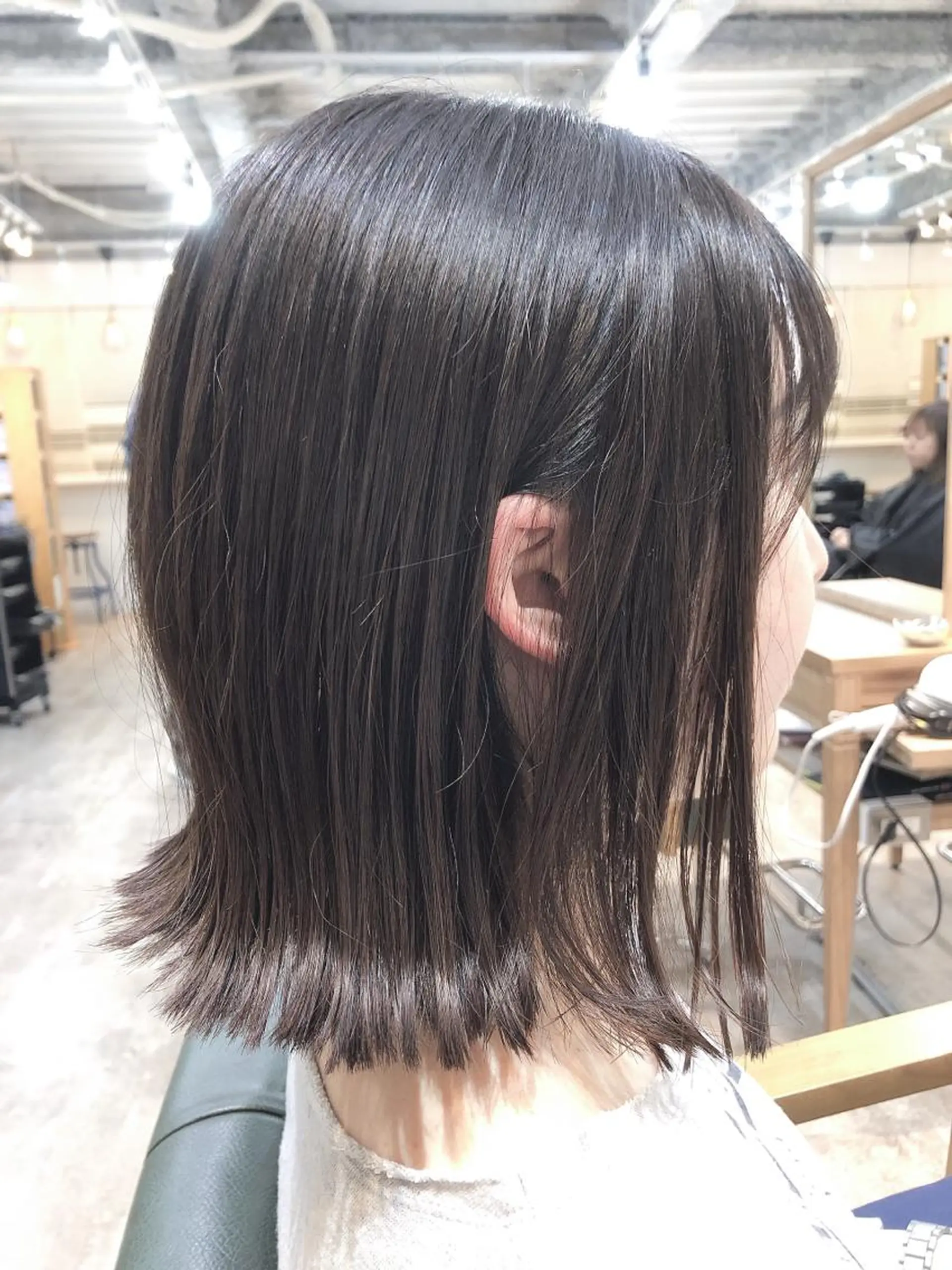 ショート 切りっぱなしボブ ボブ カット トリートメント 菊池 貢平のヘアスタイル