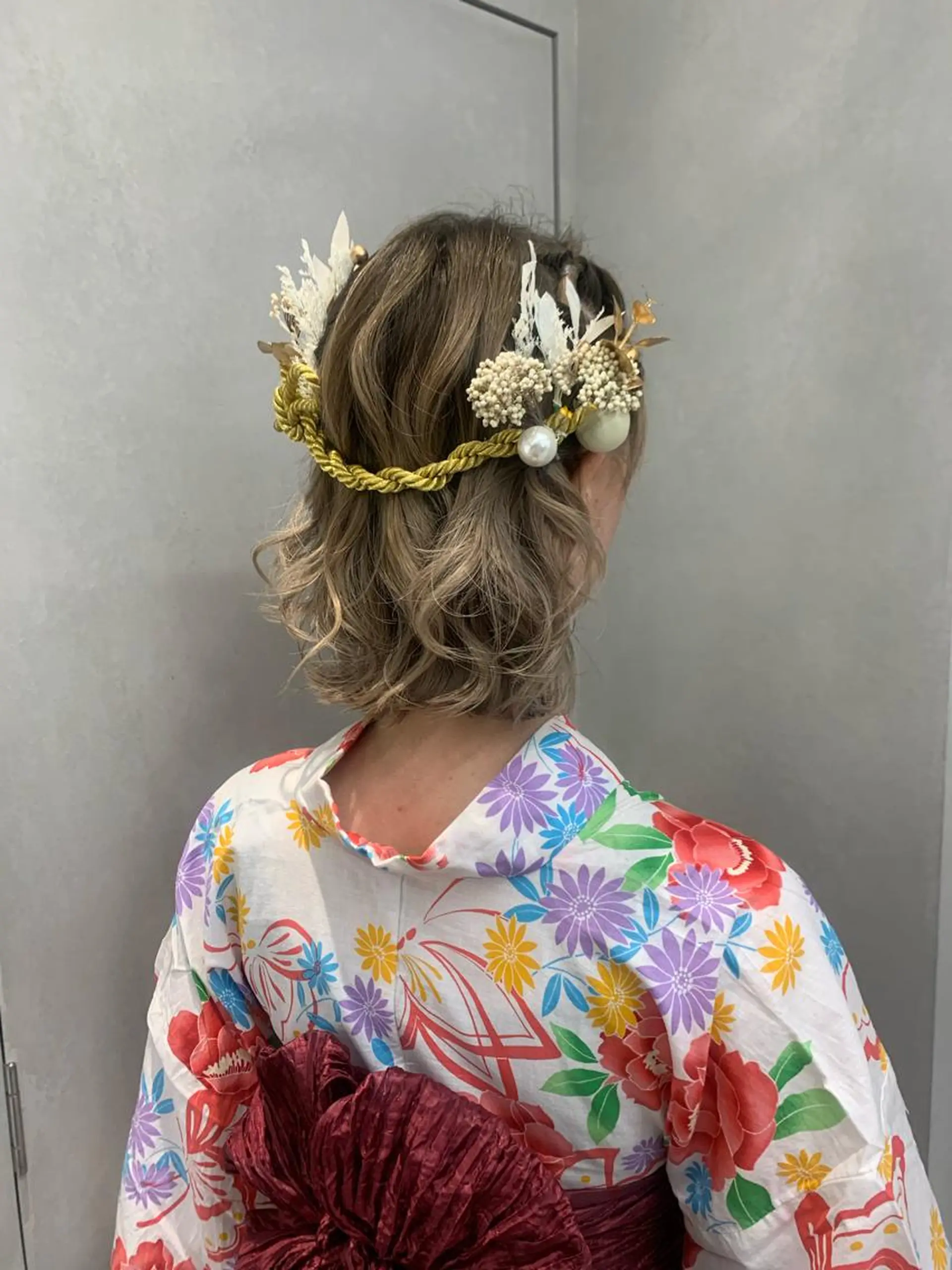 ミディアム ヘアセット 卒業式ヘアセット🎀 ヘアアレンジのヘアスタイル