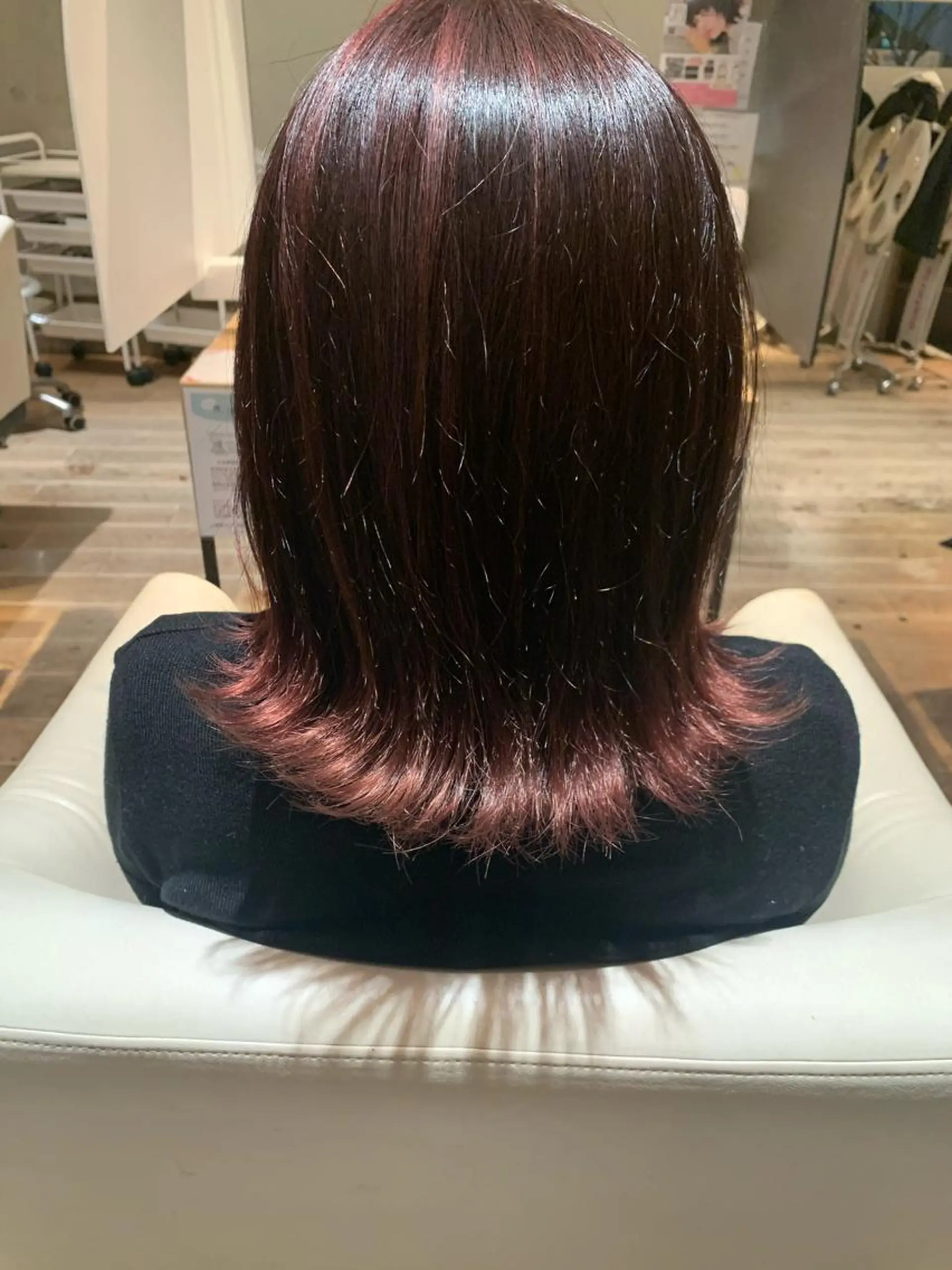 ショート ピンクブラウン ヘアカラー トリートメント AVANCE.セブンパーク天美松原店所属・髪質改善/レイヤー ✨平沼佑麻✨のヘアスタイル