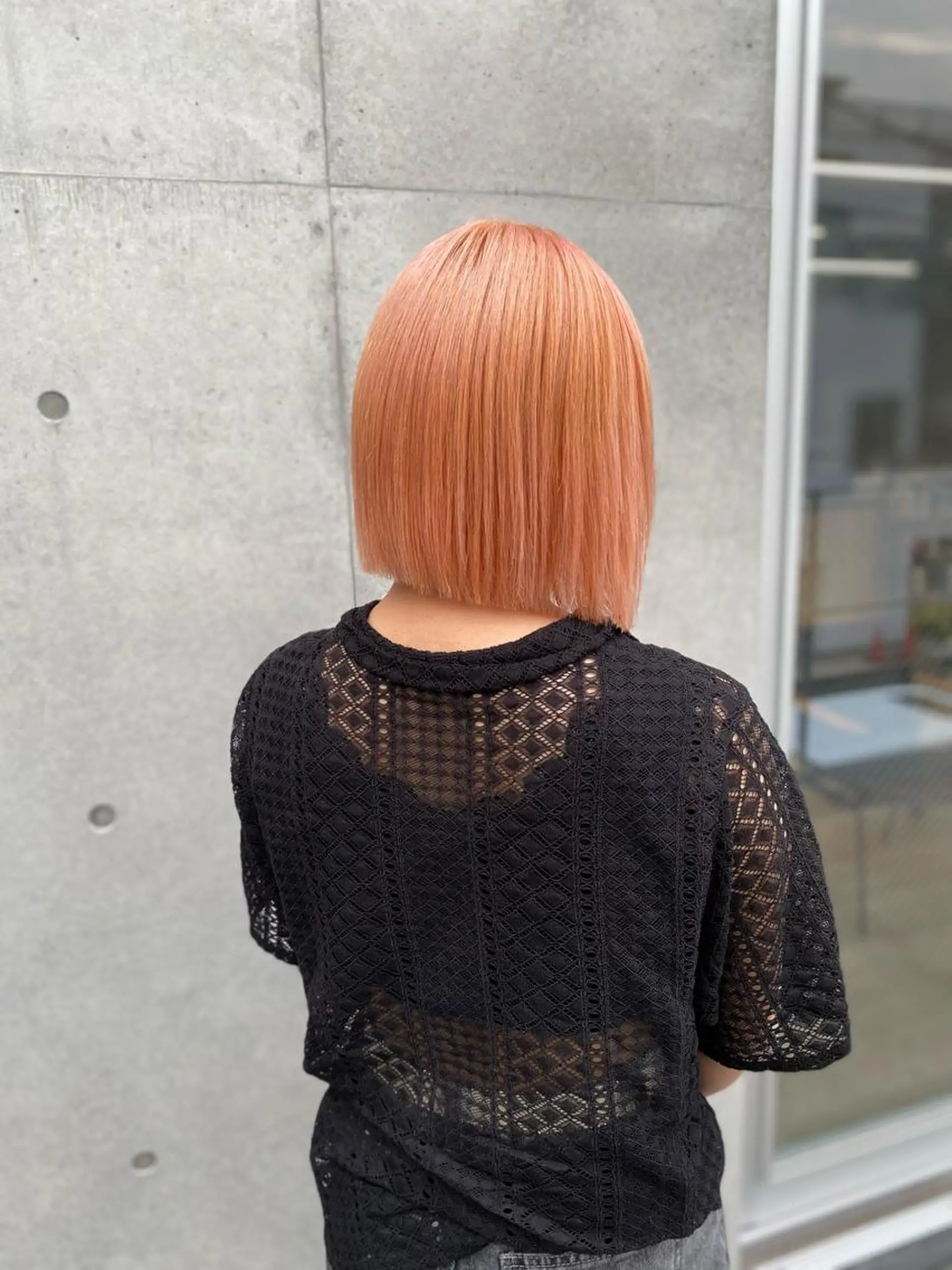 ミディアム カラー ヘアアレンジ ブリーチ ブロンド オレンジ ヘアカラー トリートメント mina 🌷のヘアスタイル