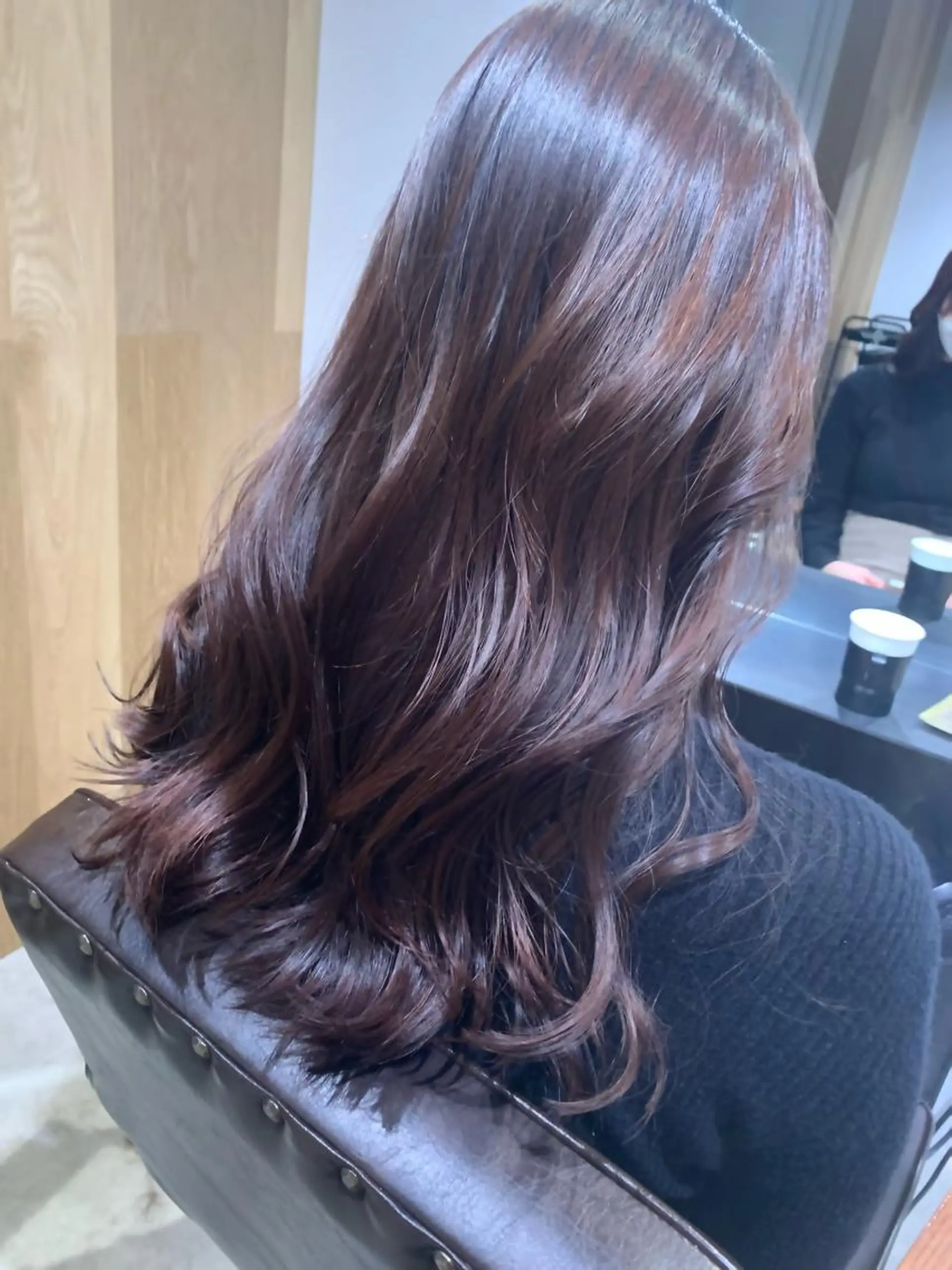 ロング カラー カット ヘアカラー トリートメント 藤野なつえ ナチュラルのヘアスタイル